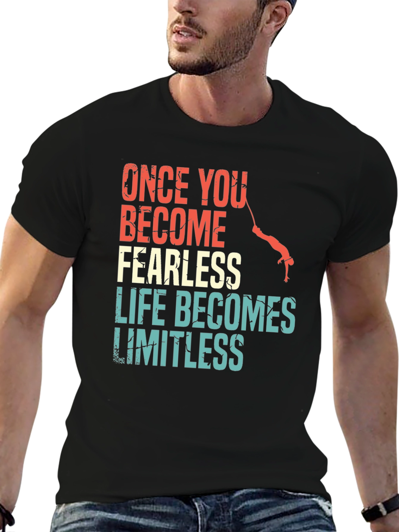 Fearless Limitless Motivational Graphic Tee