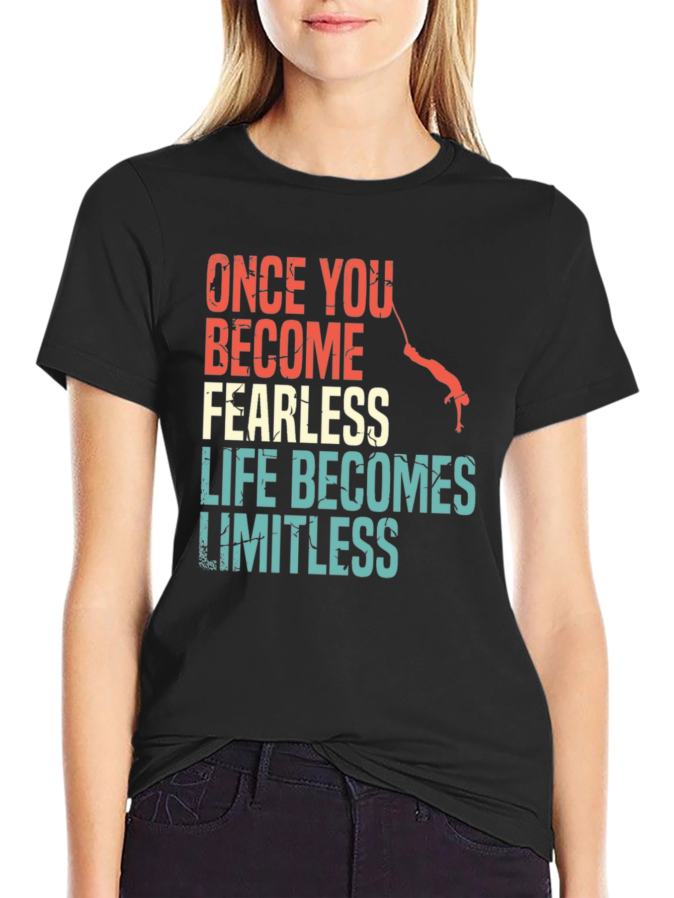 Fearless Limitless Motivational Graphic Tee