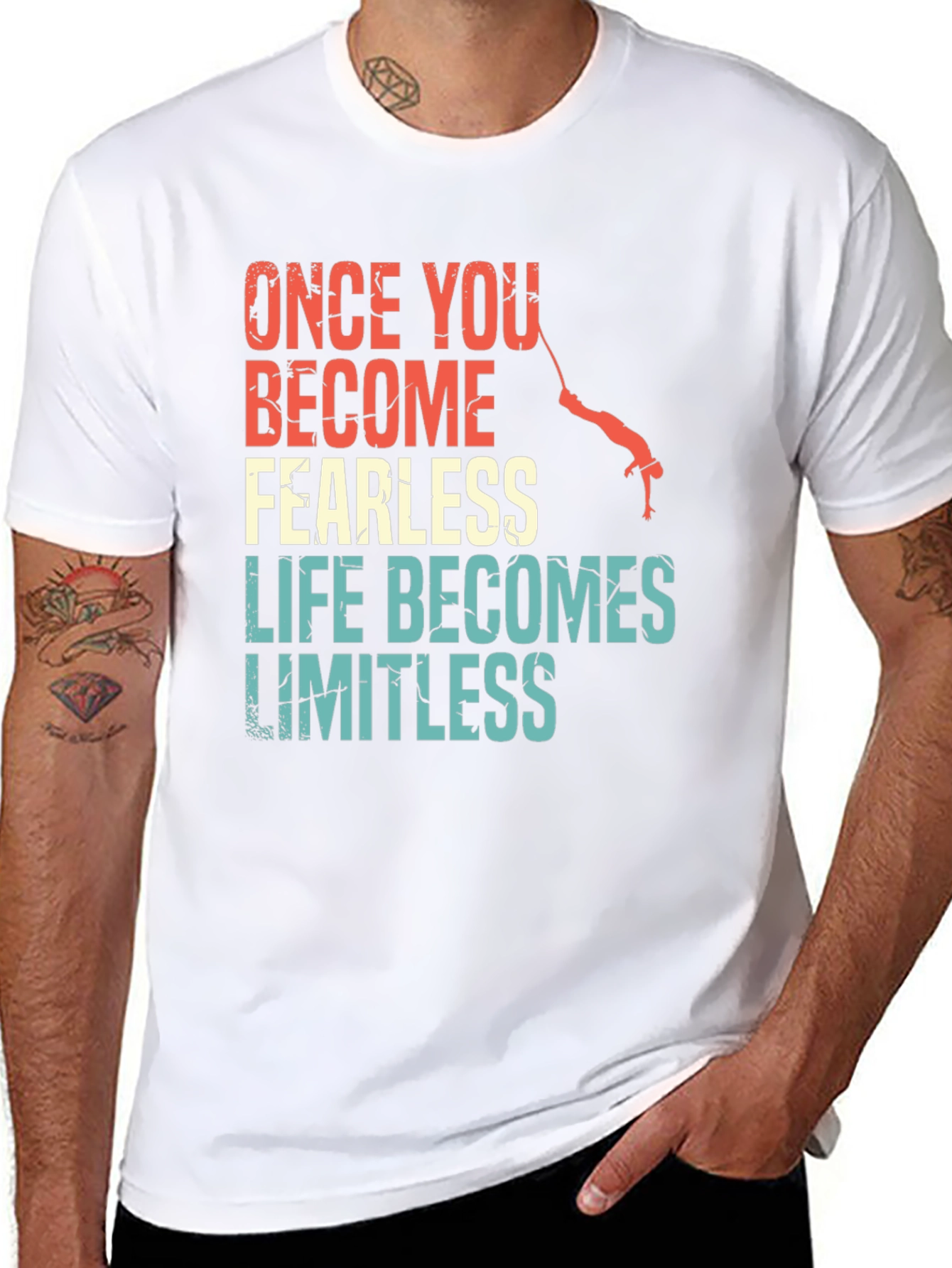 Fearless Limitless Motivational Graphic Tee