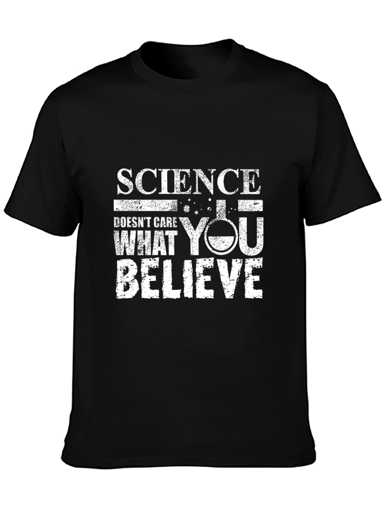Science Doesnt Care T-Shirt - Black Cotton Tee