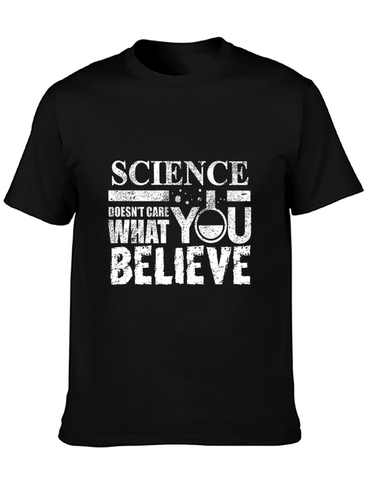 Science Doesnt Care T-Shirt - Black Cotton Tee