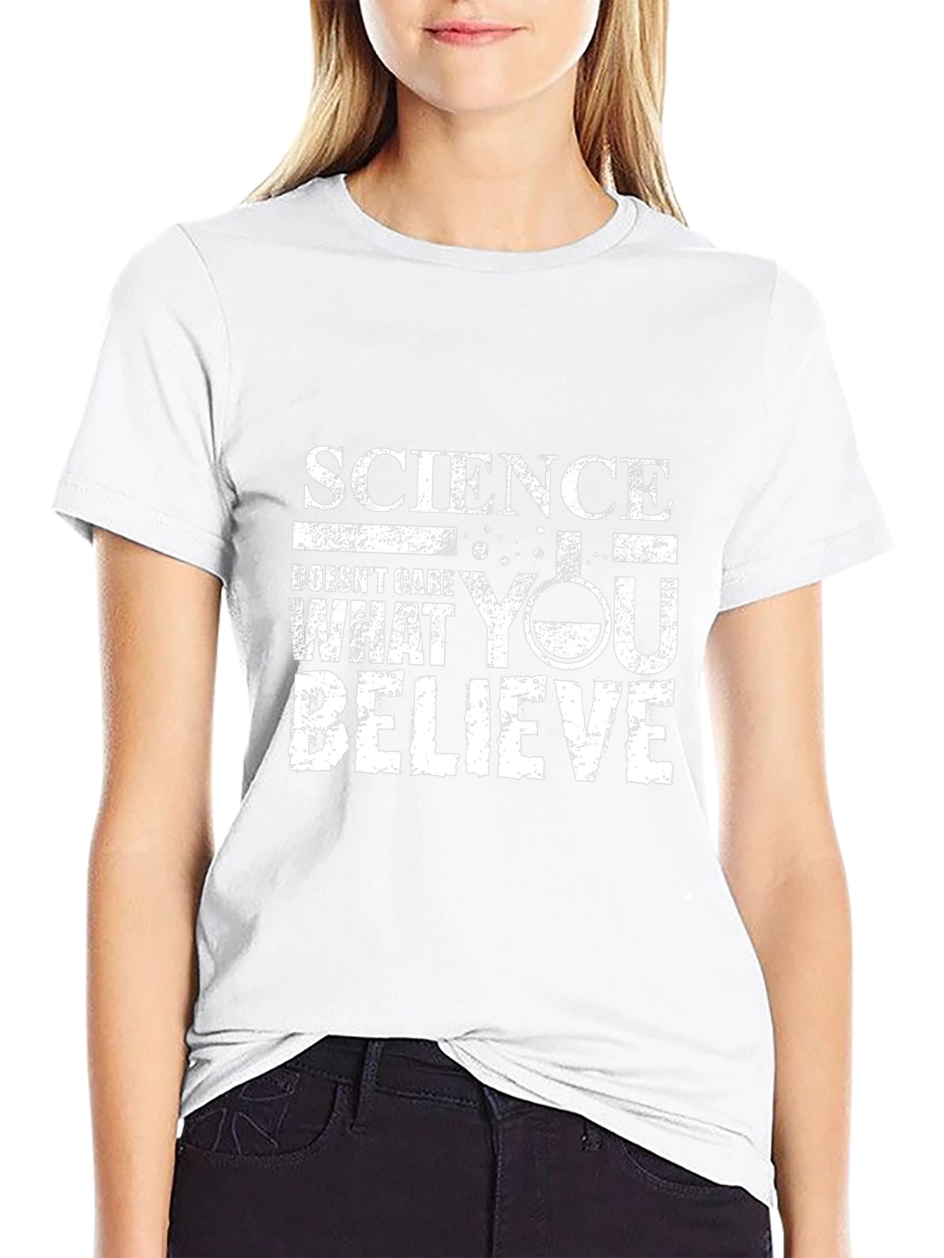 Science Doesnt Care T-Shirt - Black Cotton Tee
