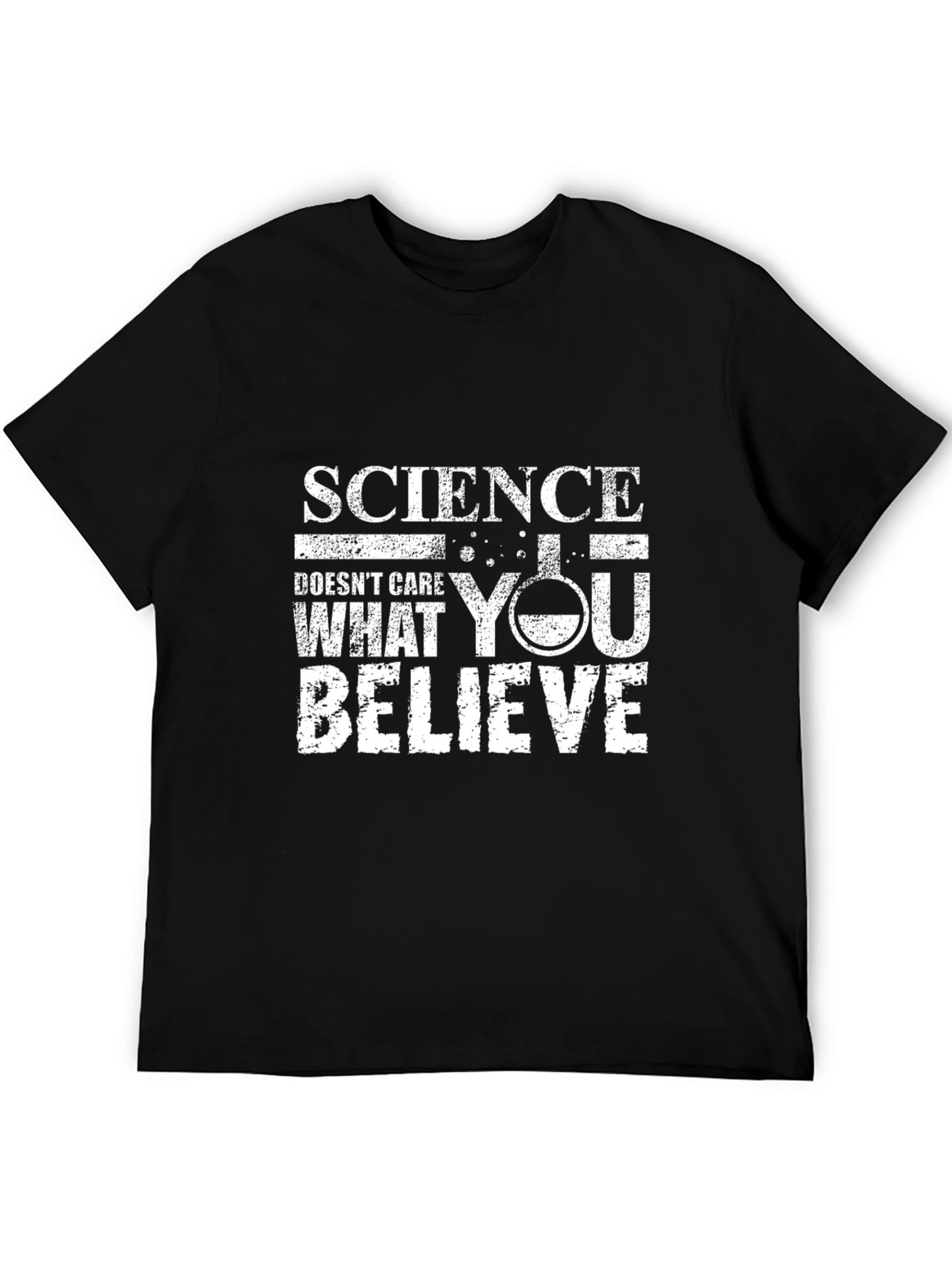 Science Doesnt Care T-Shirt - Black Cotton Tee