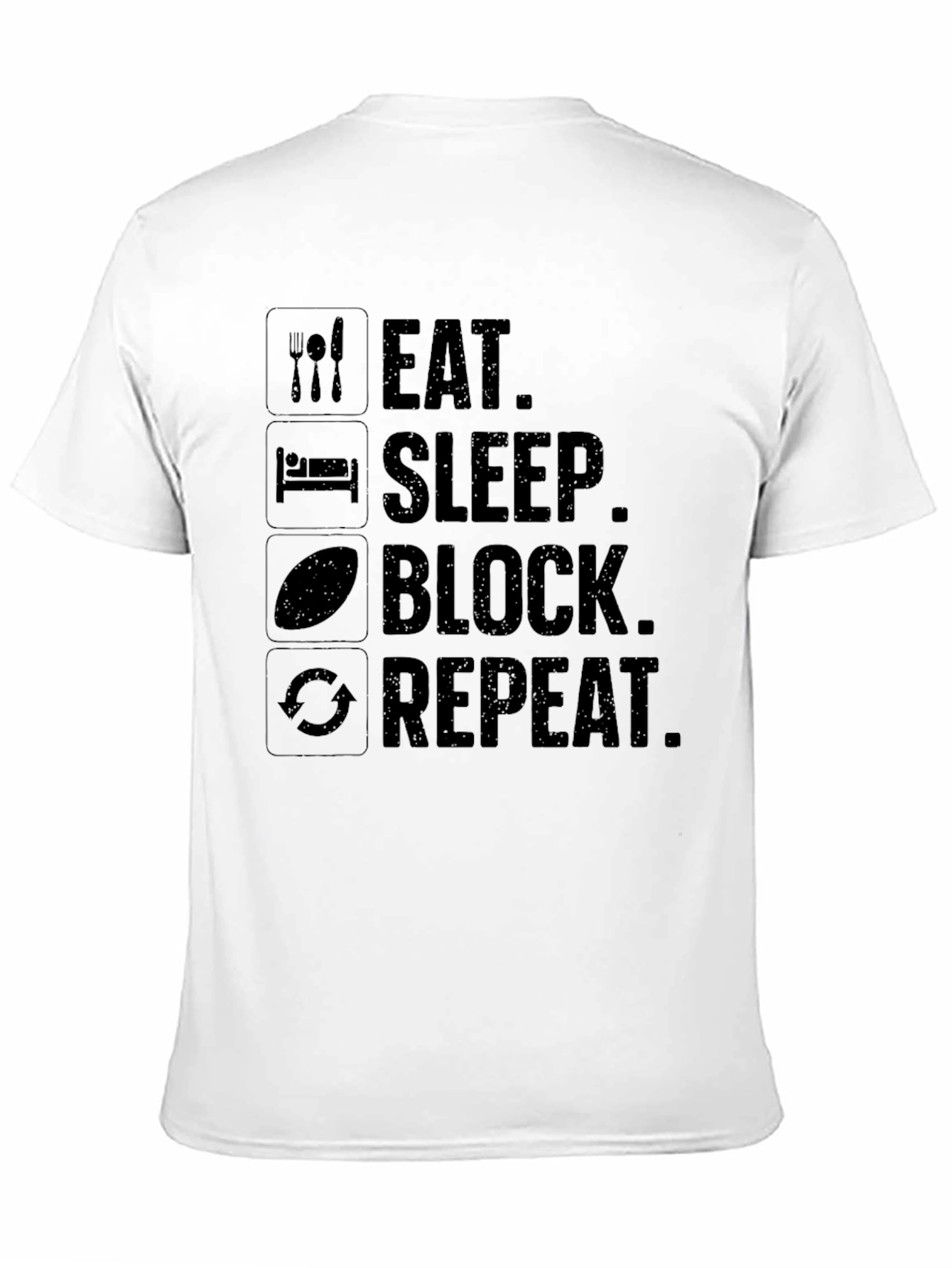 Eat Sleep Block Repeat Graphic Tee