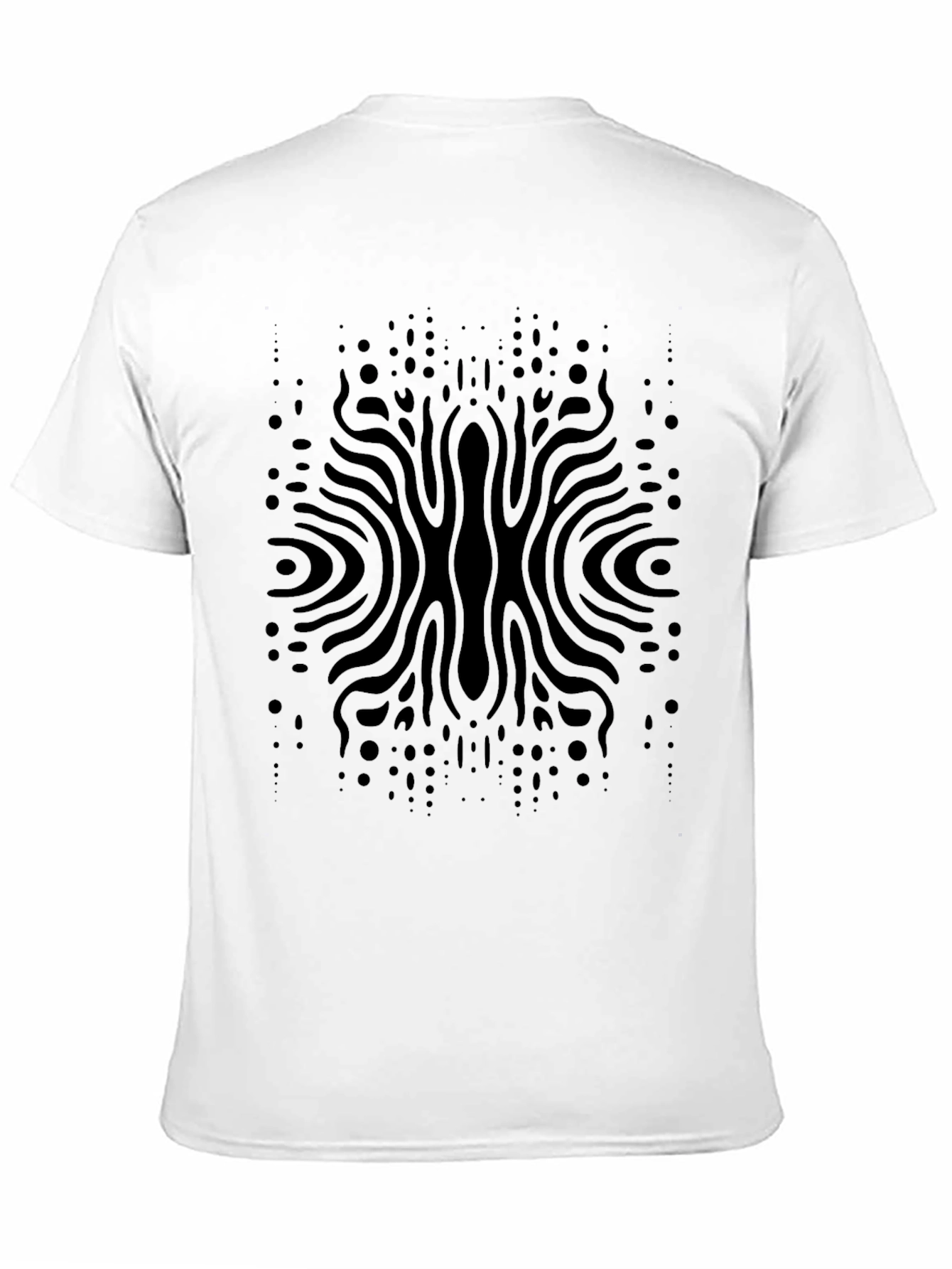 Abstract Black Pattern Tee - Modern Style