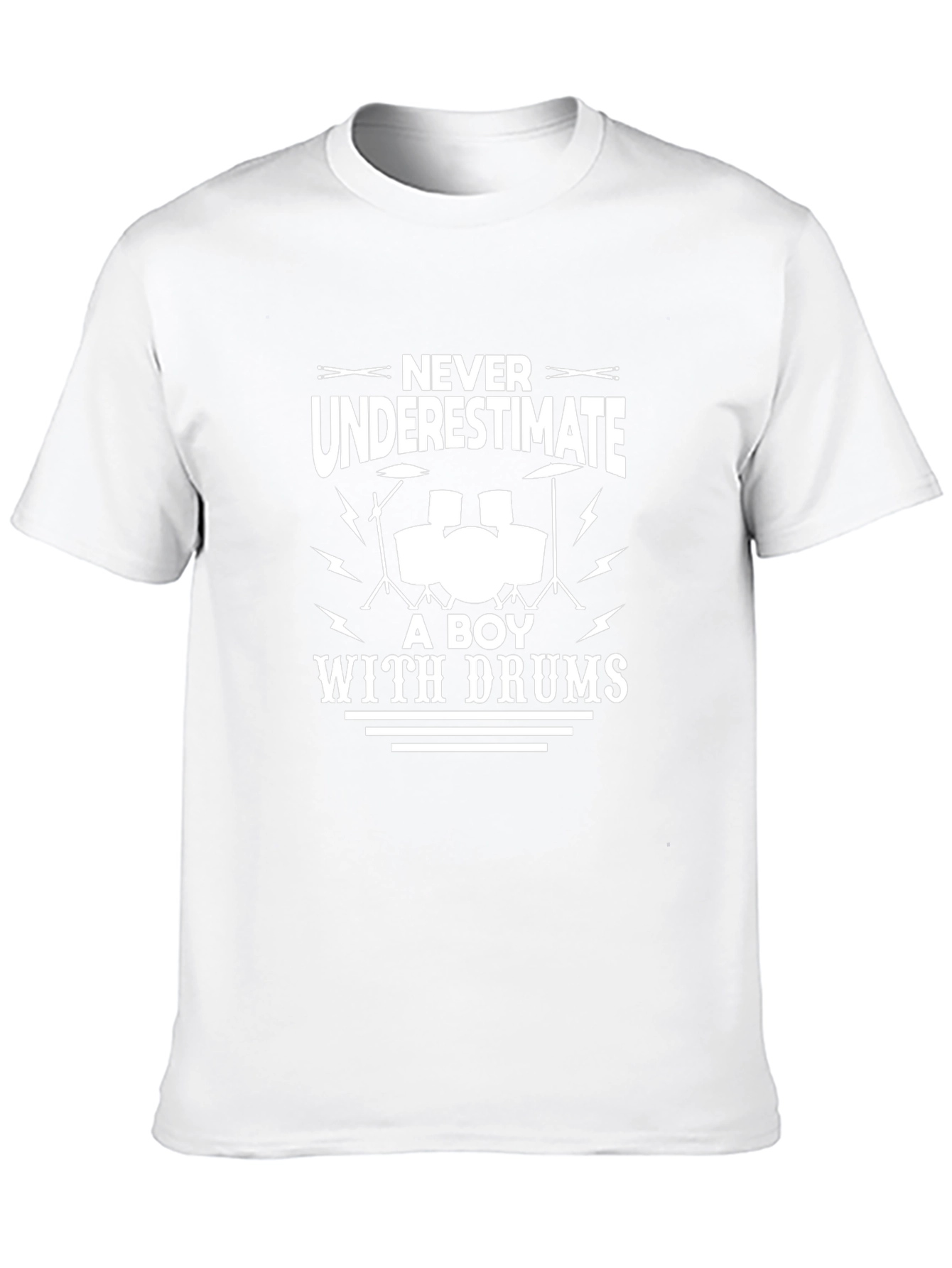 Never Underestimate Boy With Drums T-Shirt