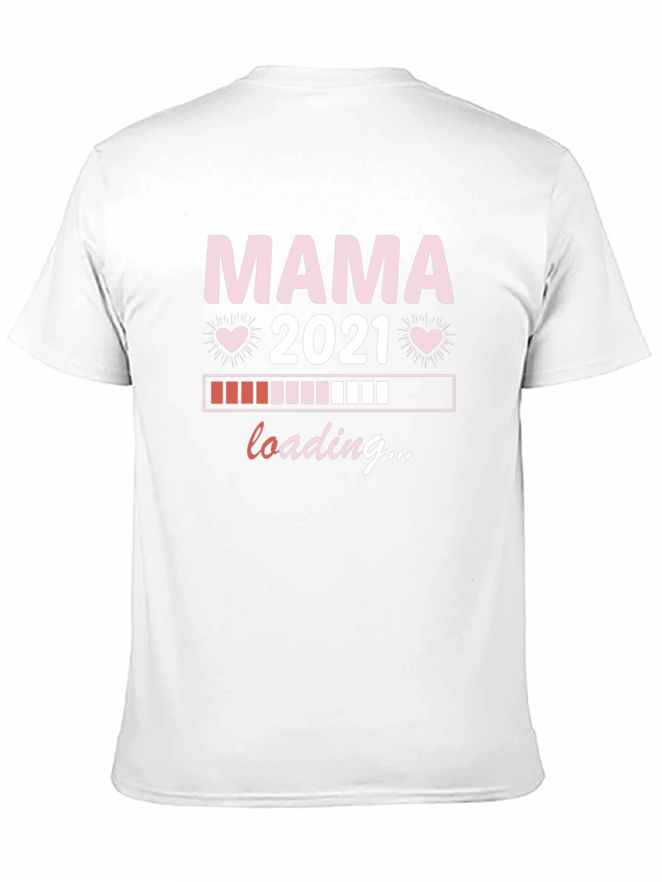 Mama 2021 Loading T-Shirt Pregnancy Announcement Tee