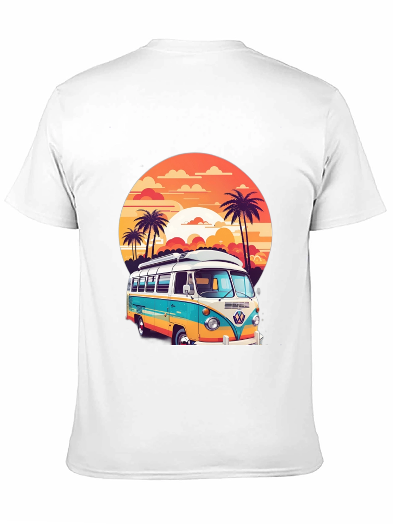 Retro VW Bus Sunset Graphic Tee