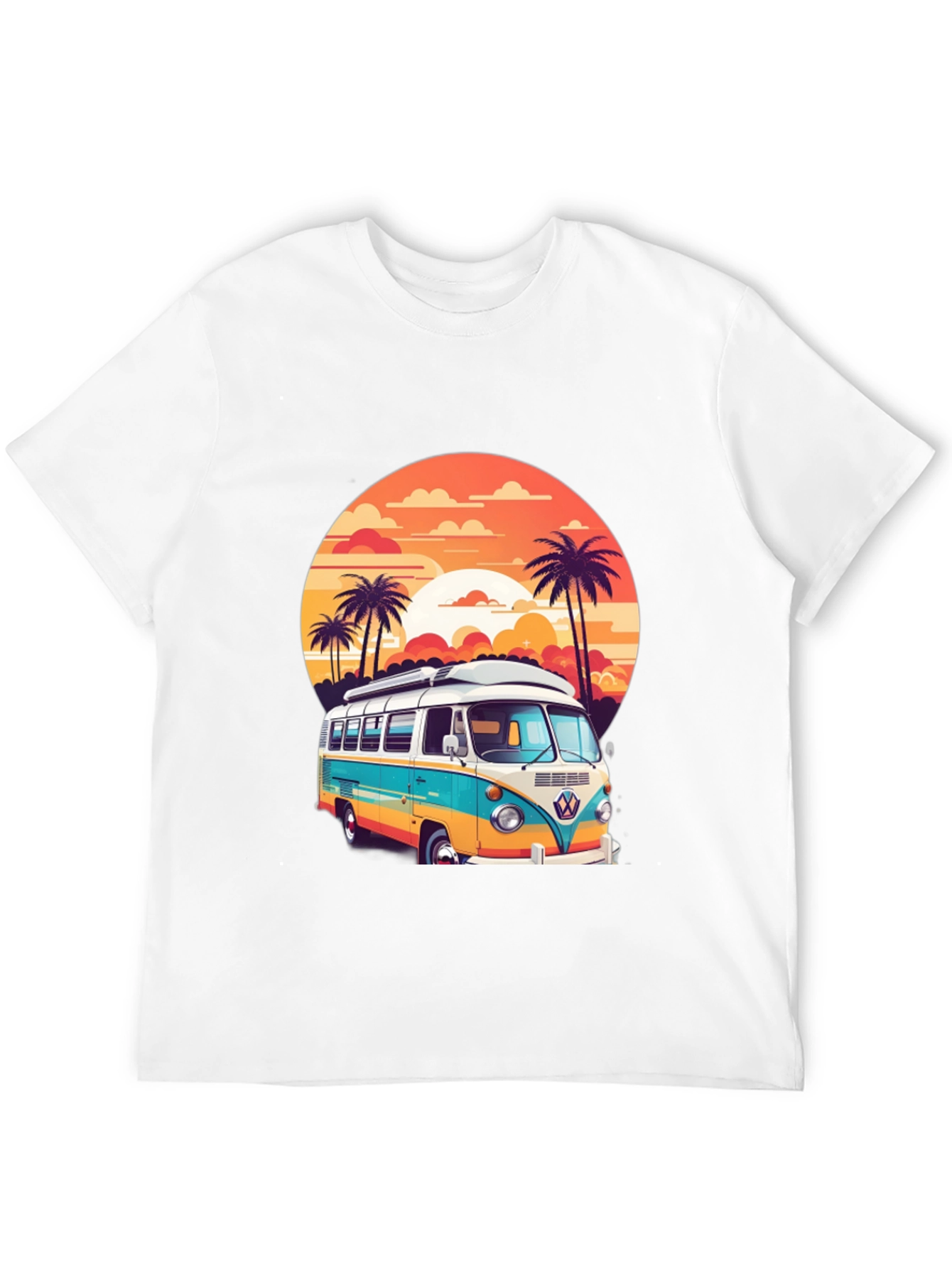 Retro VW Bus Sunset Graphic Tee
