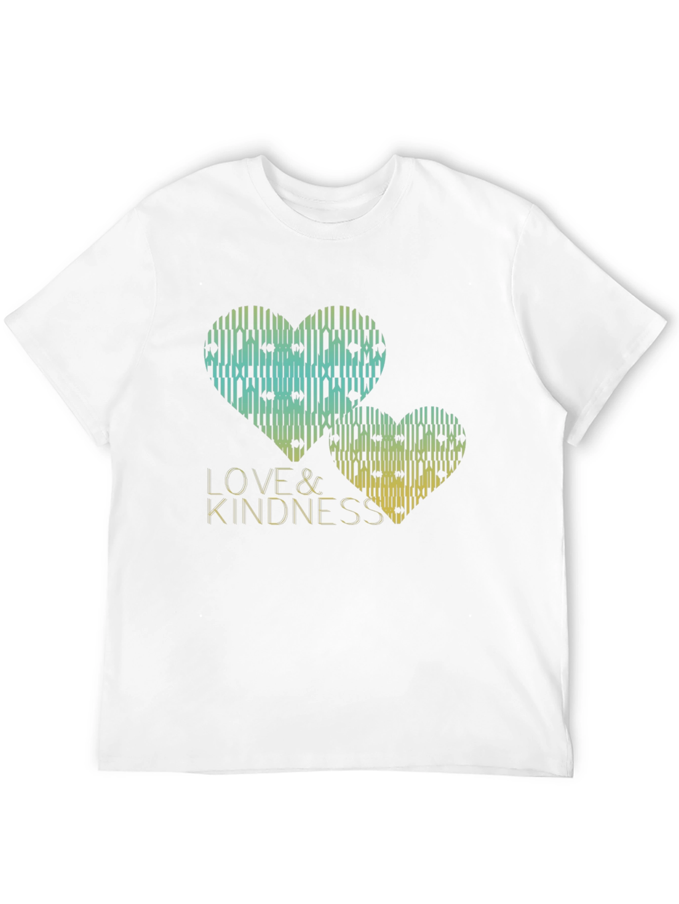 Love & Kindness Heart Graphic Black T-Shirt