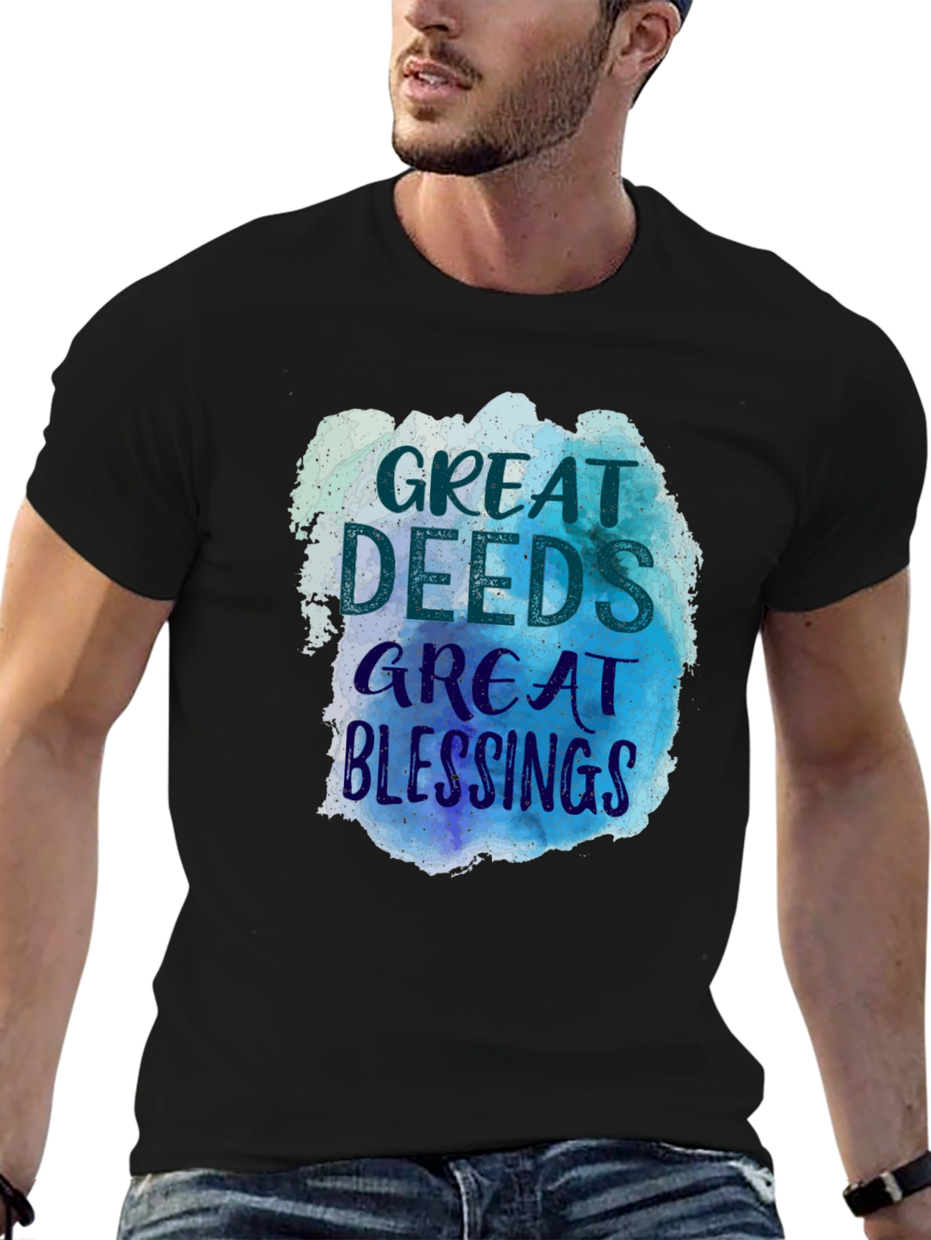 Great Deeds Great Blessings Graphic Tee