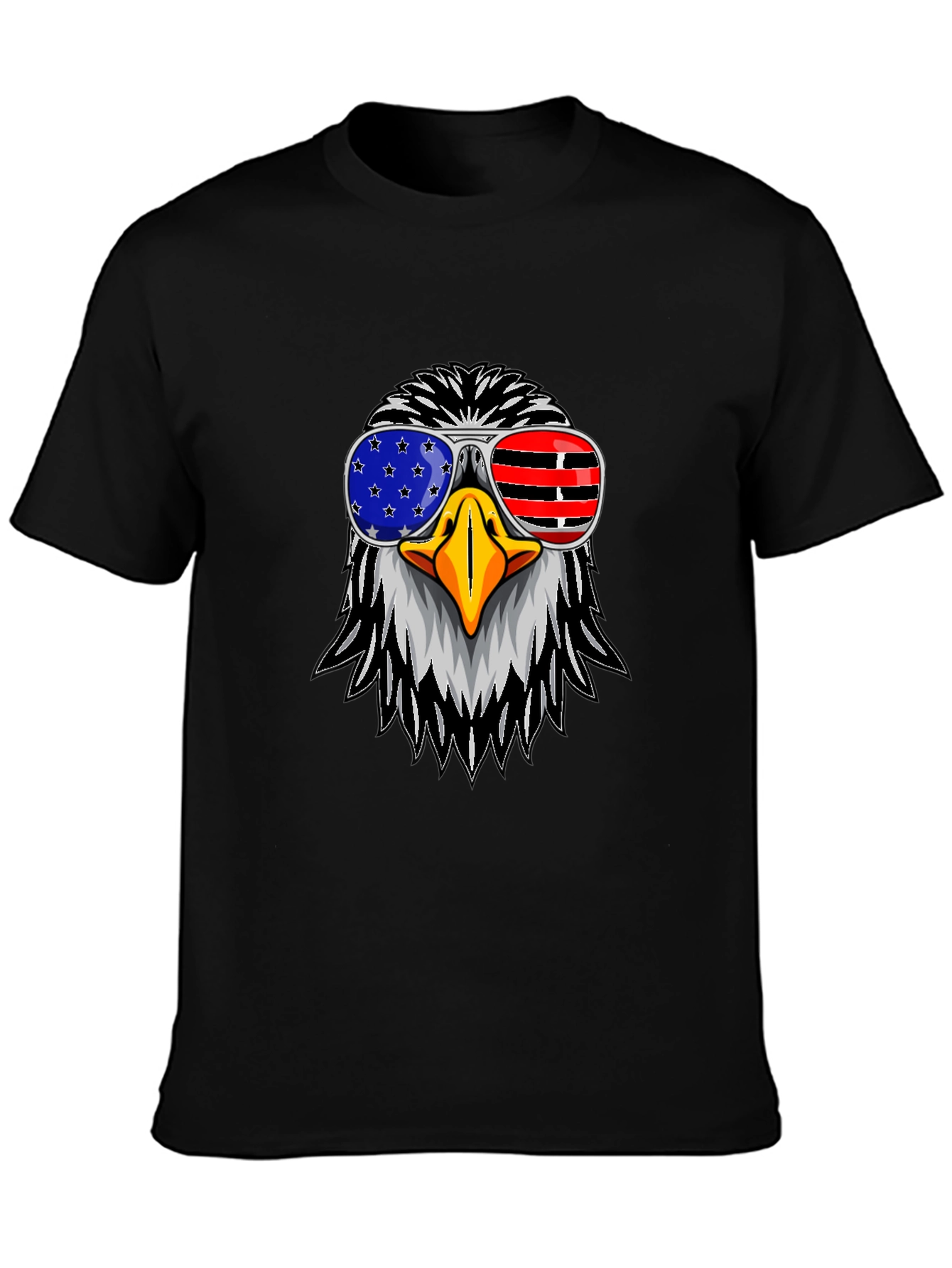 American Eagle USA Flag Sunglasses Graphic T-Shirt