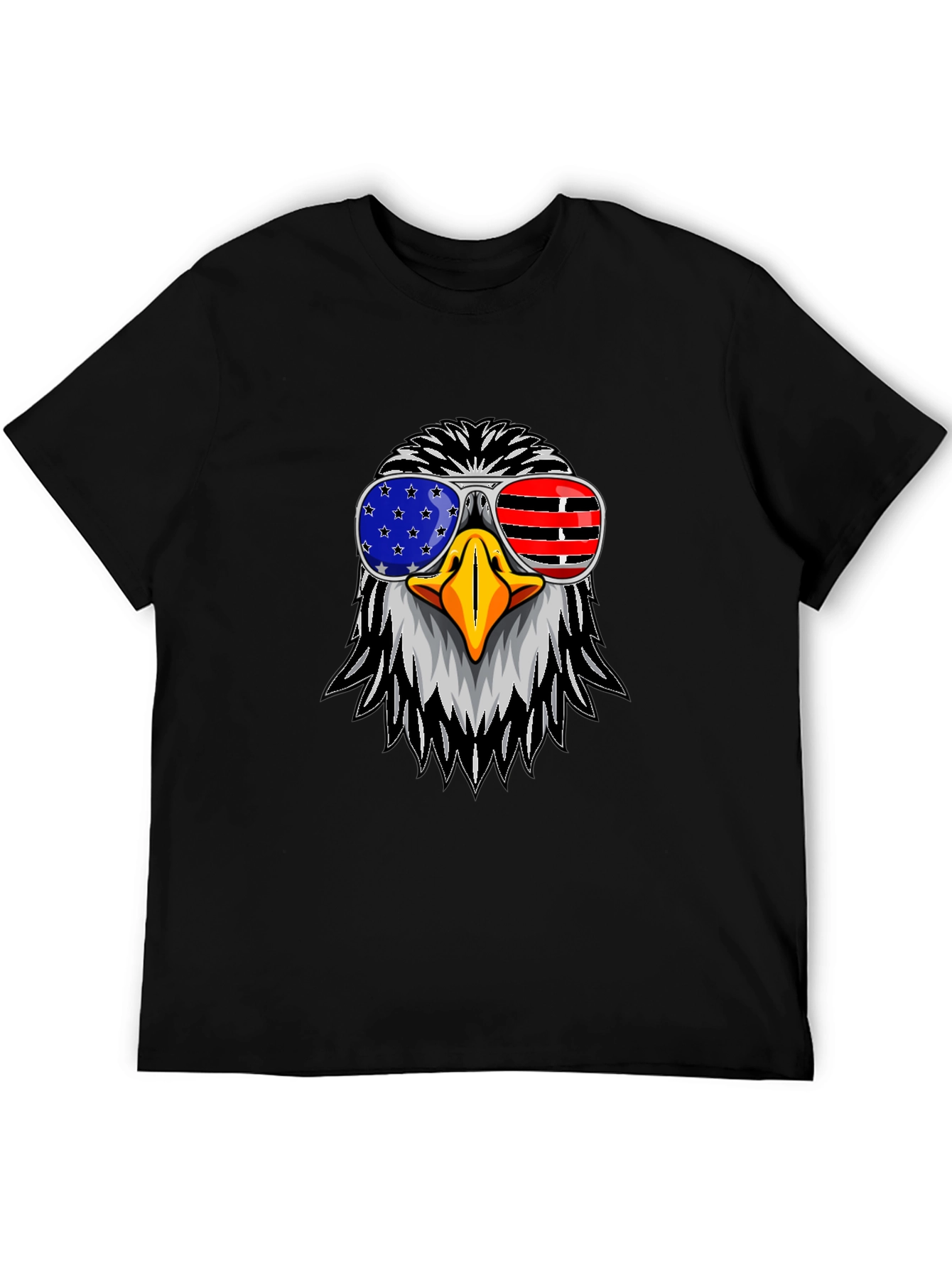 American Eagle USA Flag Sunglasses Graphic T-Shirt