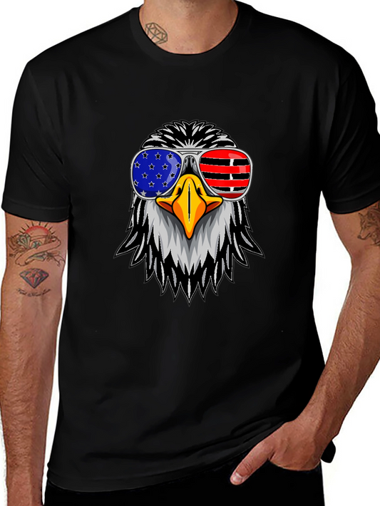 American Eagle USA Flag Sunglasses Graphic T-Shirt