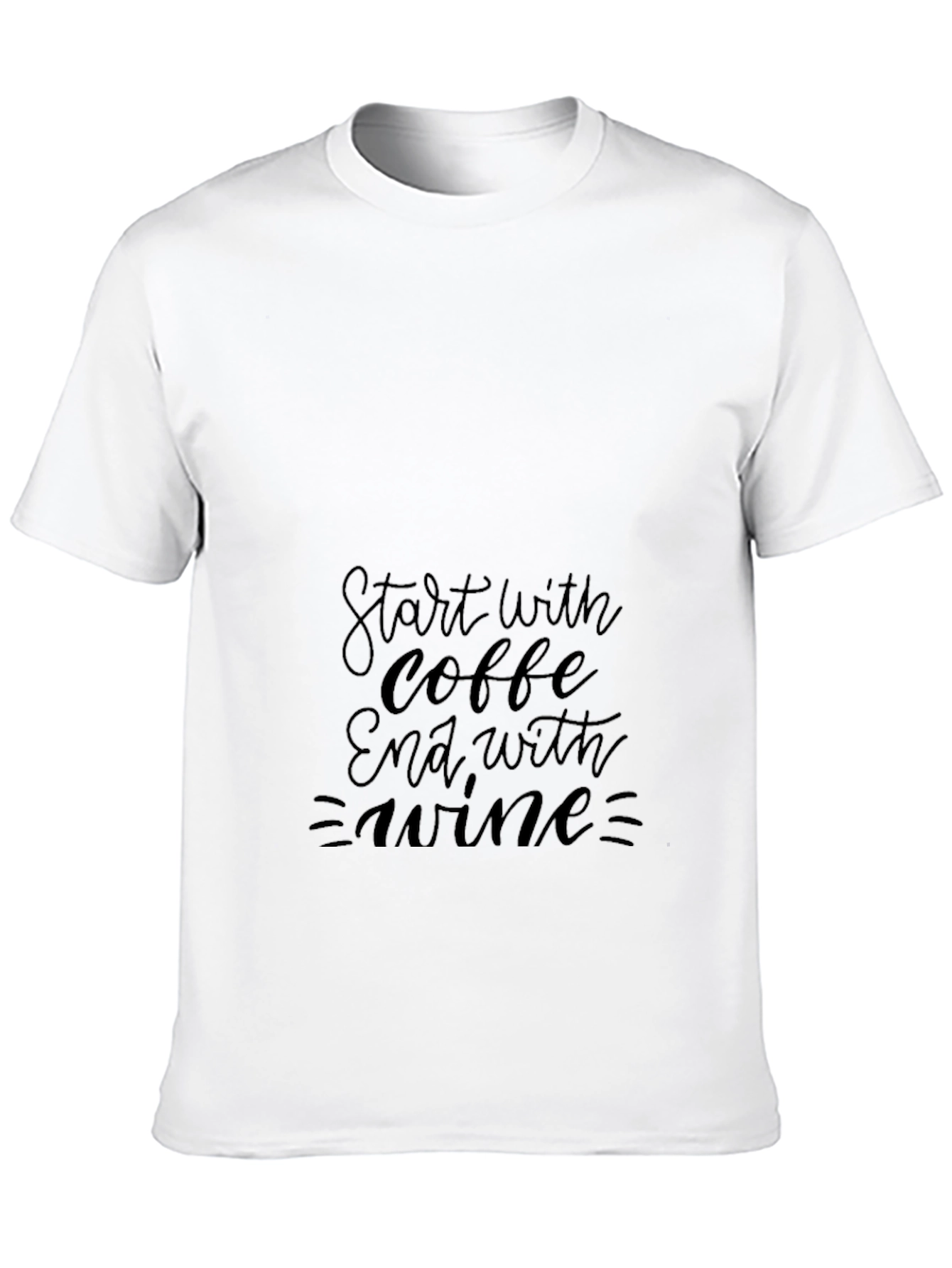 Coffee & Wine Black Graphic Tee
