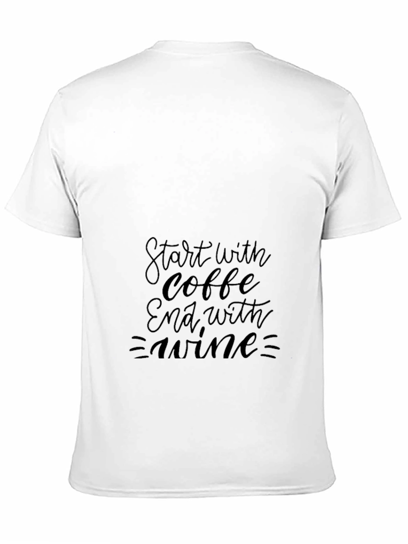 Coffee & Wine Black Graphic Tee
