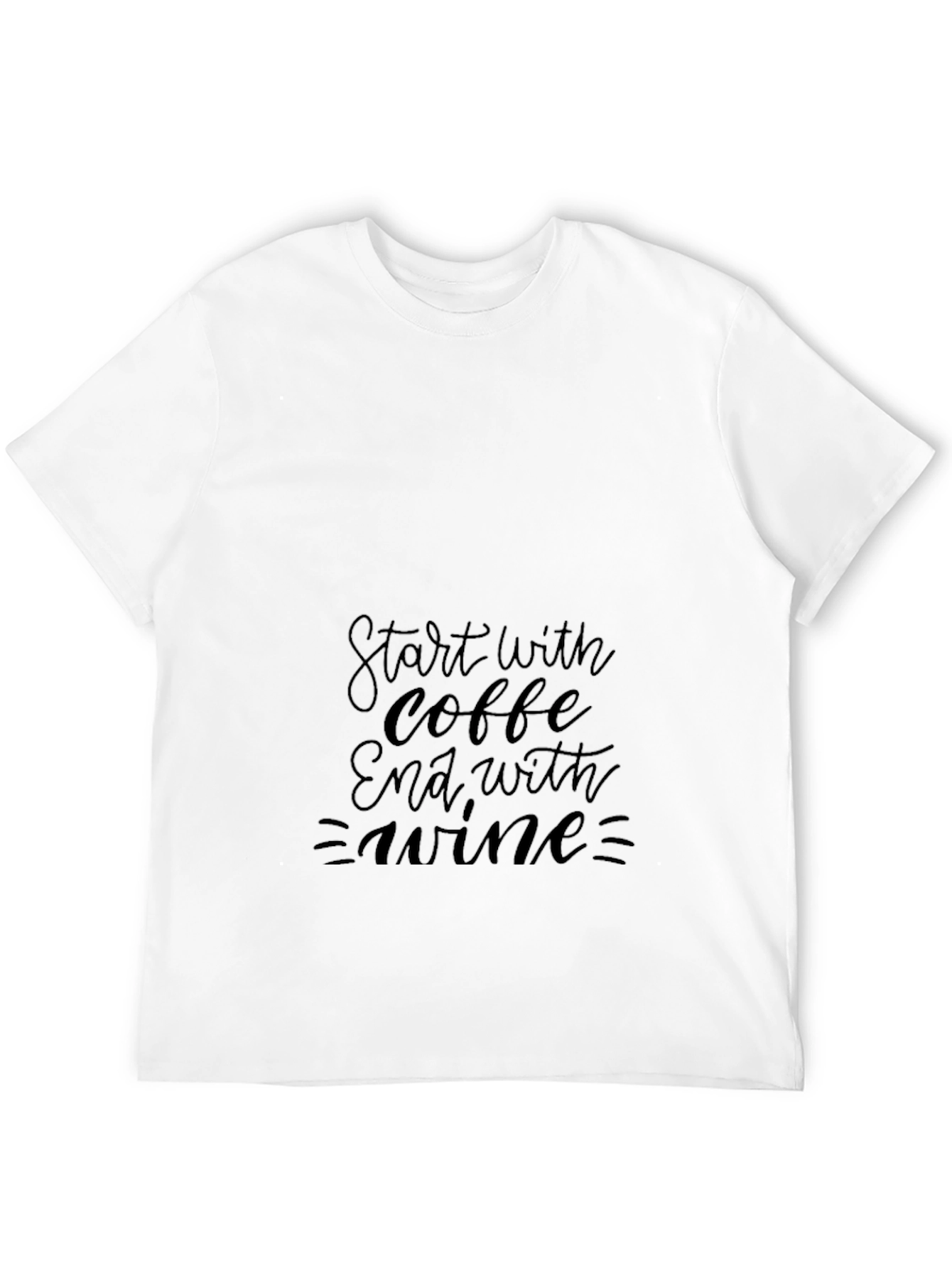 Coffee & Wine Black Graphic Tee