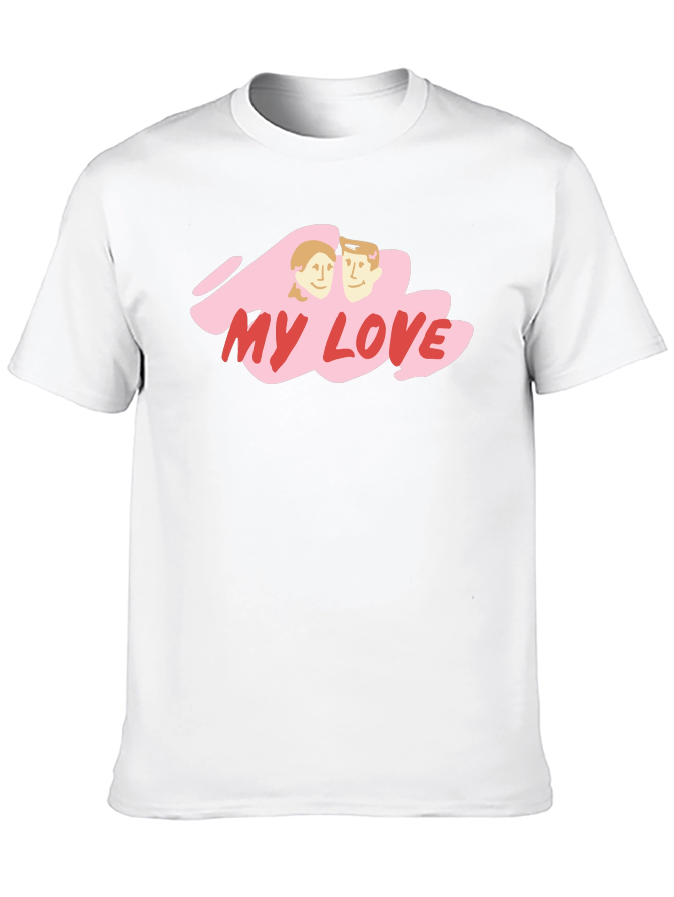 My Love Graphic Print Black T-Shirt