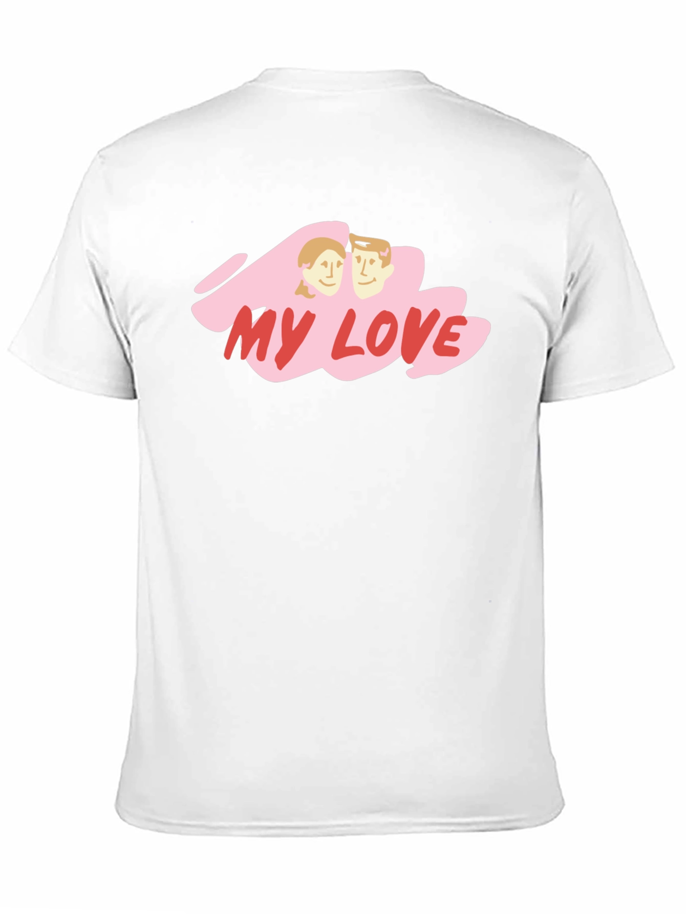 My Love Graphic Print Black T-Shirt