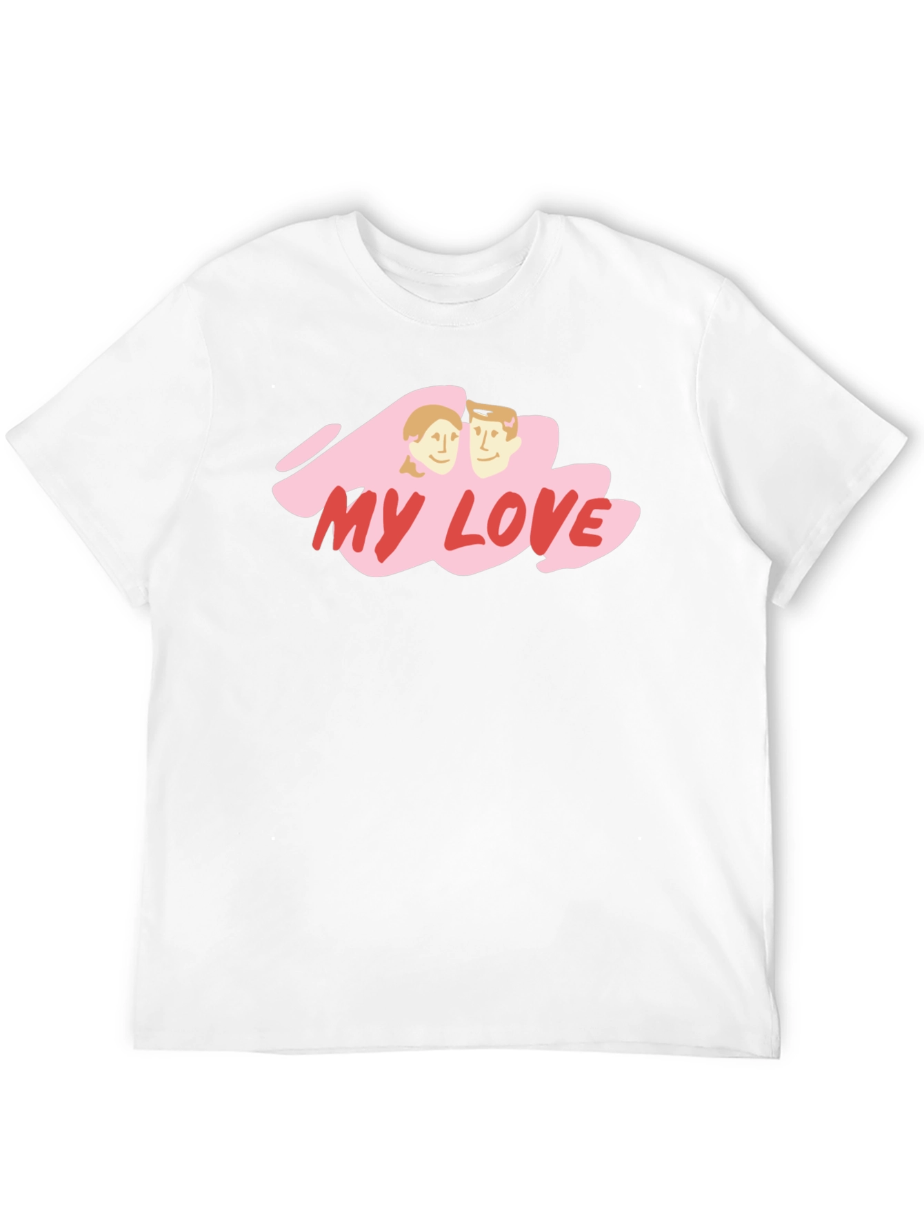 My Love Graphic Print Black T-Shirt