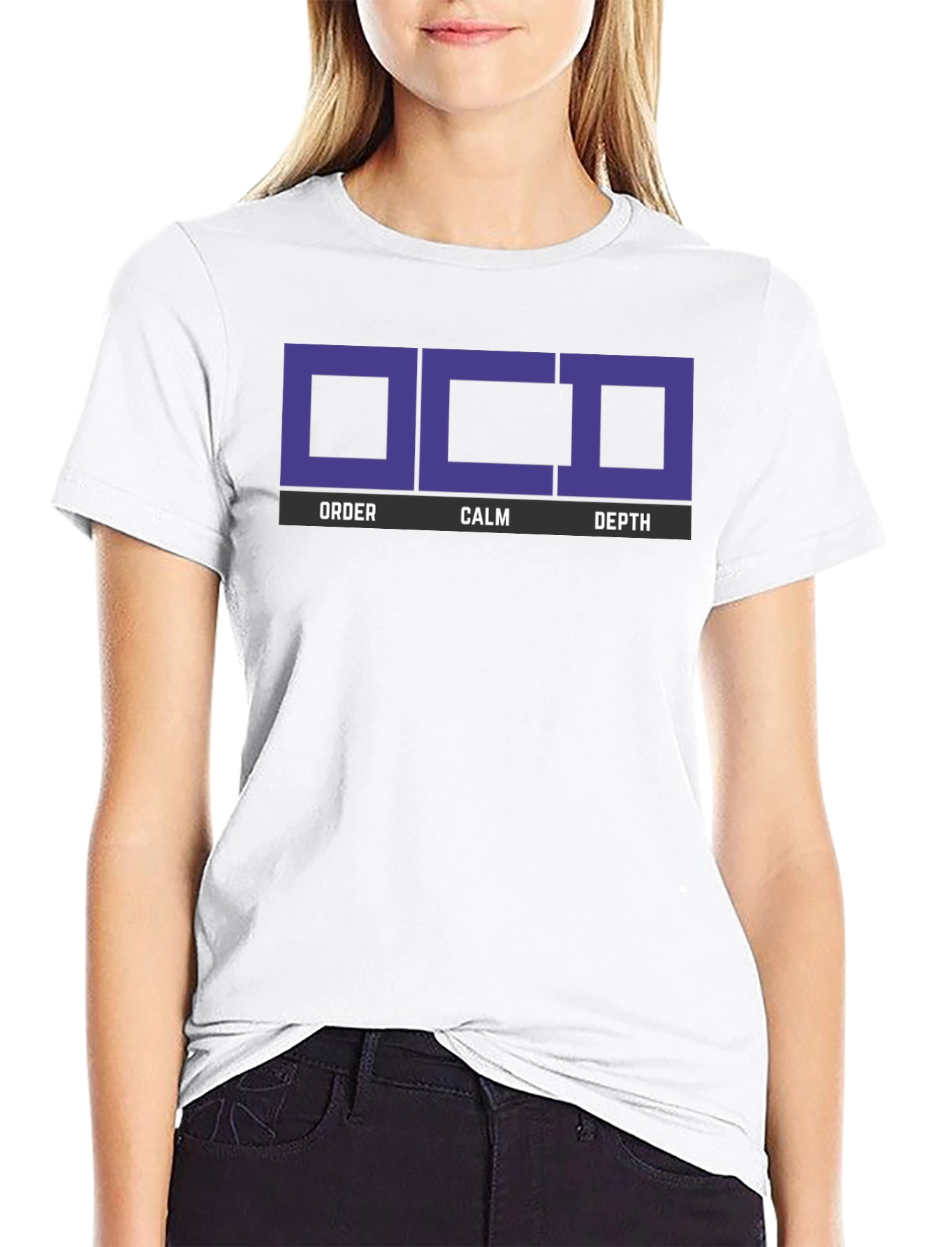 OCD Order Calm Depth Black T-Shirt