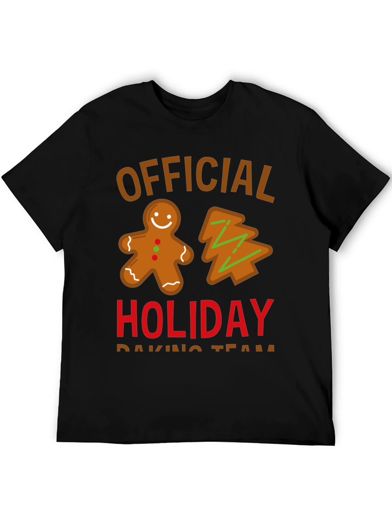 Official Holiday Baking Team Crewneck T-Shirt