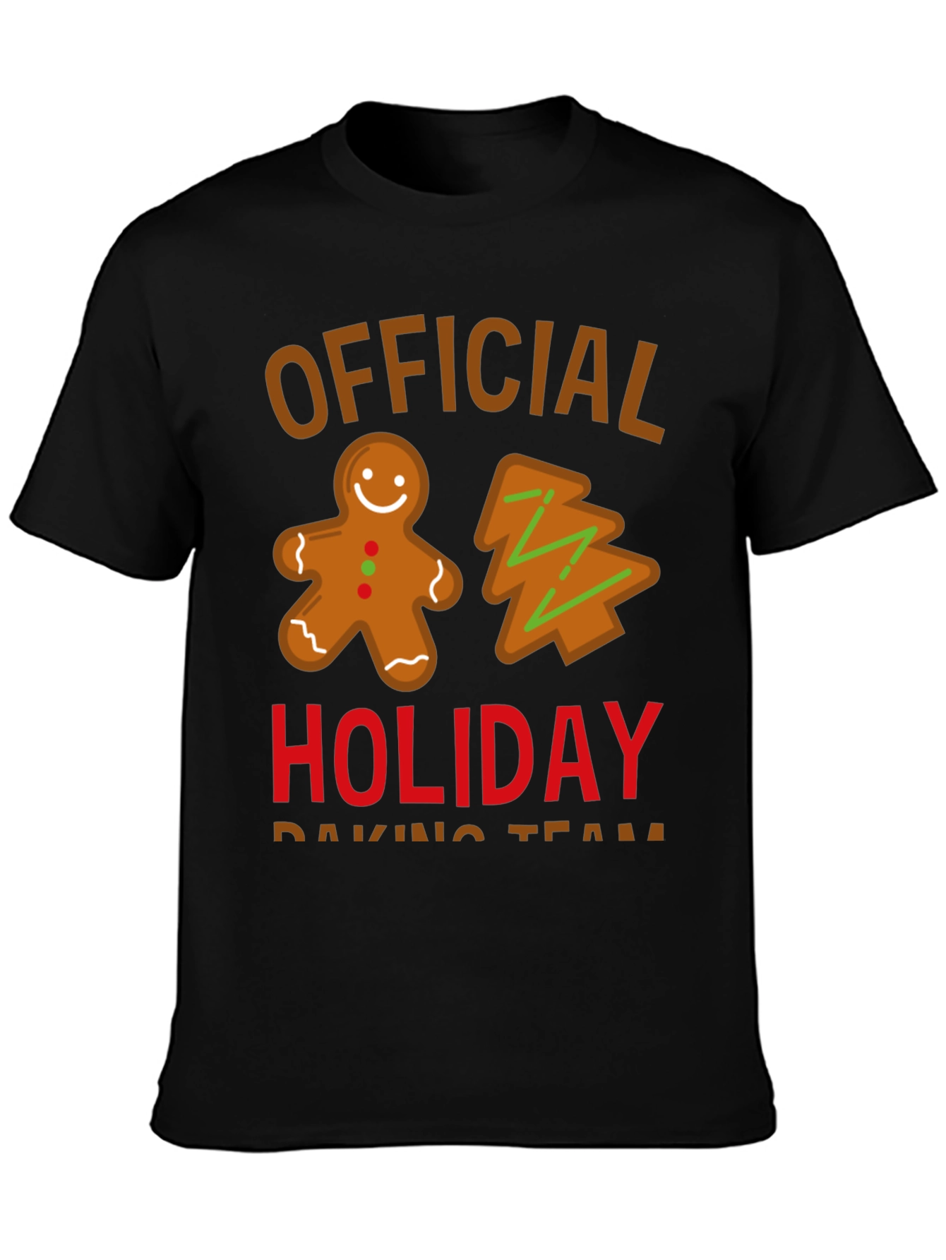 Official Holiday Baking Team Crewneck T-Shirt