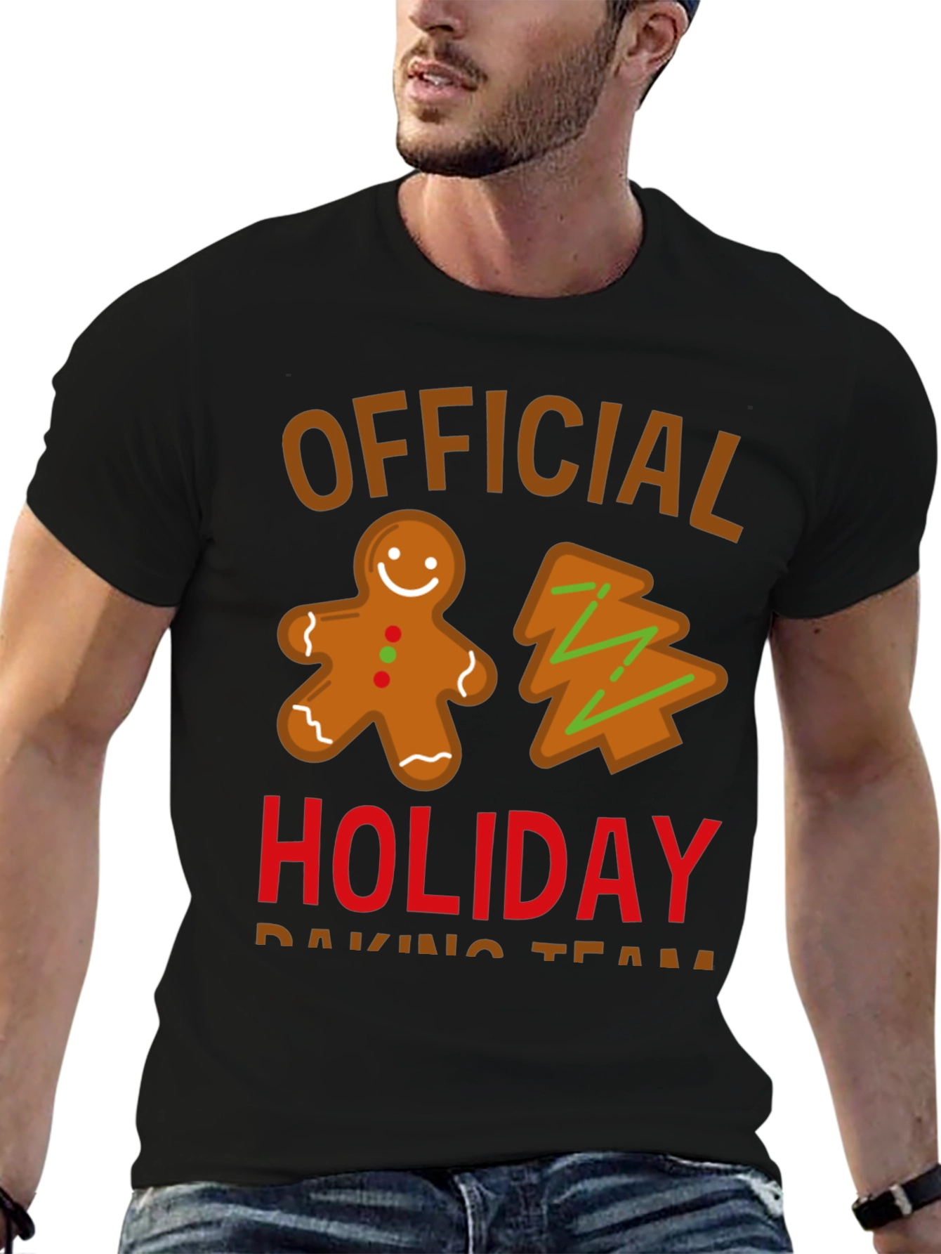 Official Holiday Baking Team Crewneck T-Shirt