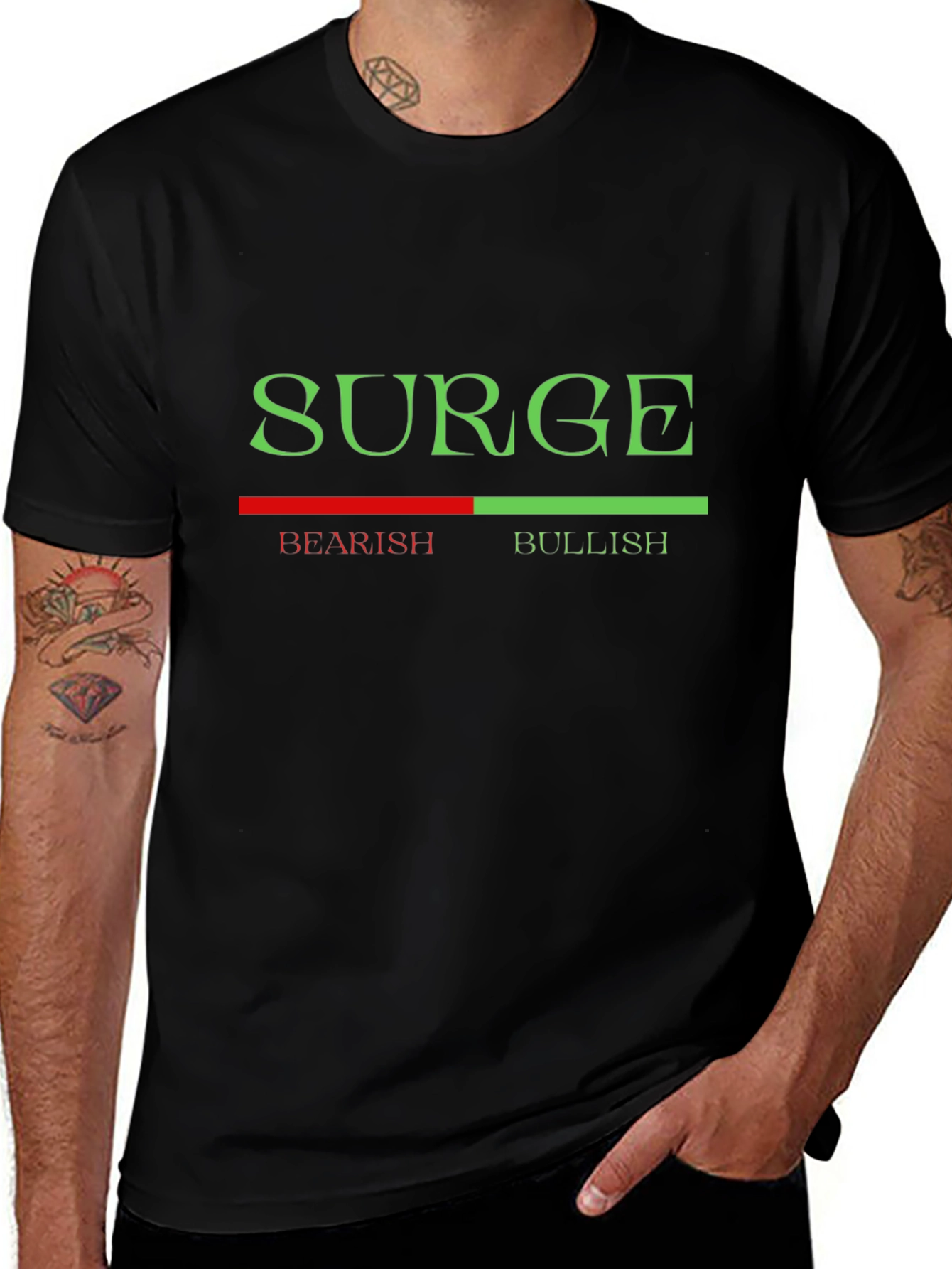 Surge Bearish Bullish Graphic Tee - Trader T-Shirt