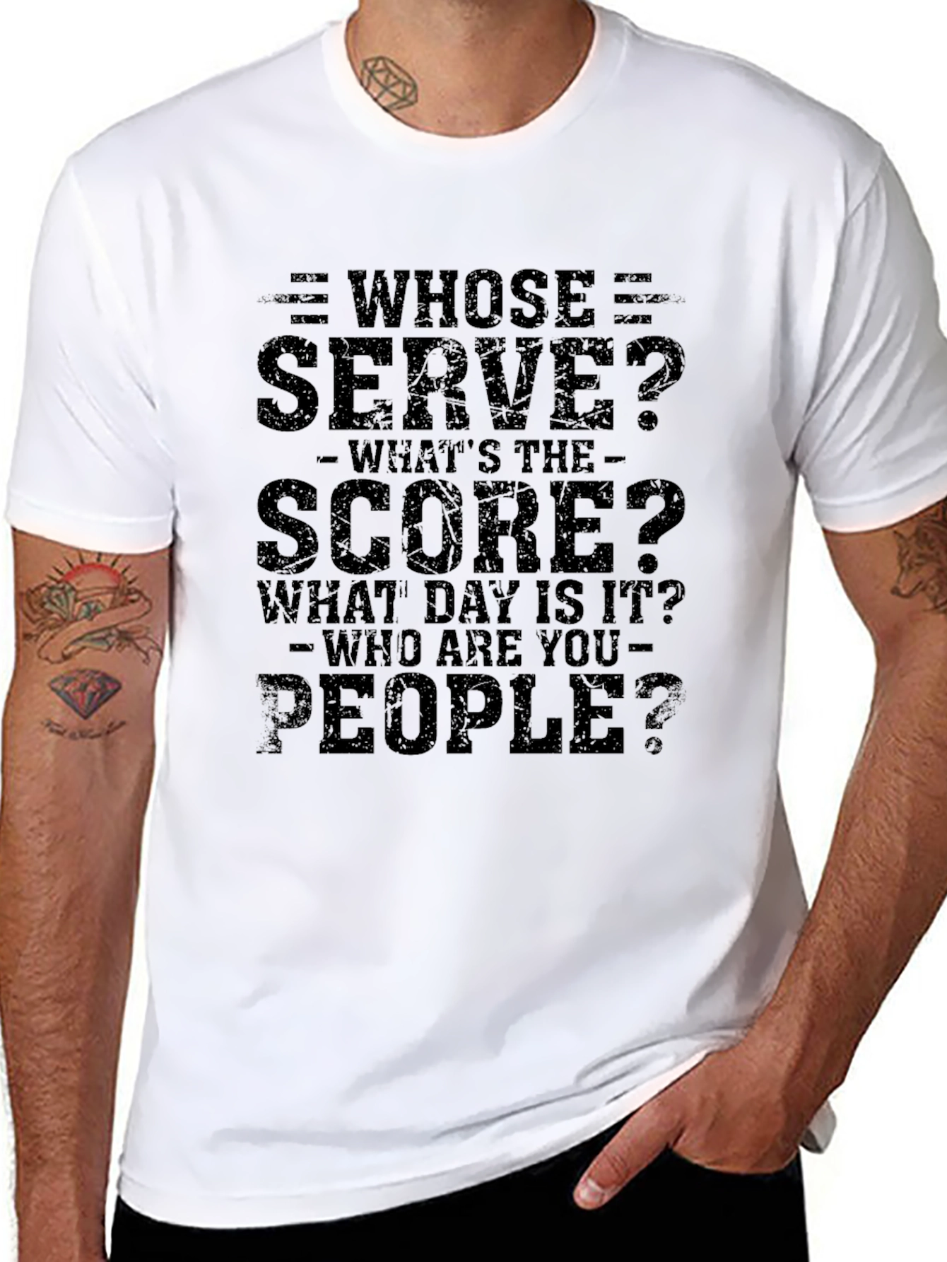 Whose Serve Funny T-Shirt