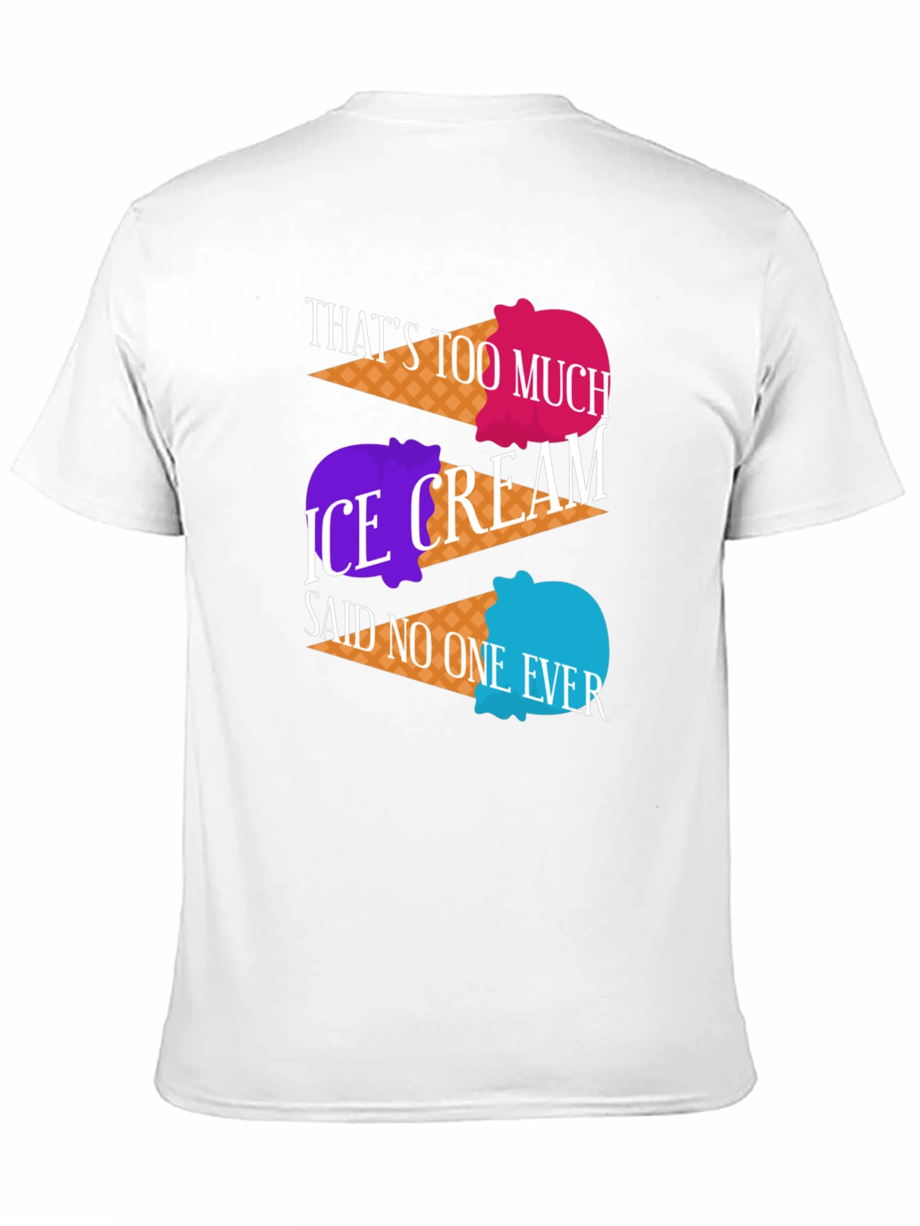 Ice Cream Lover T-Shirt - Too Much Ice Cream?
