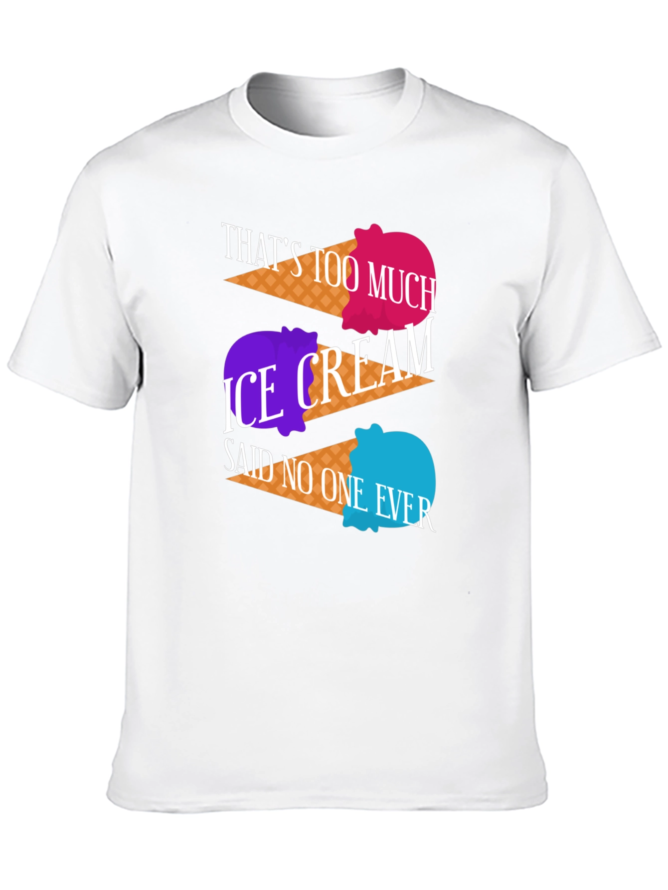 Ice Cream Lover T-Shirt - Too Much Ice Cream?