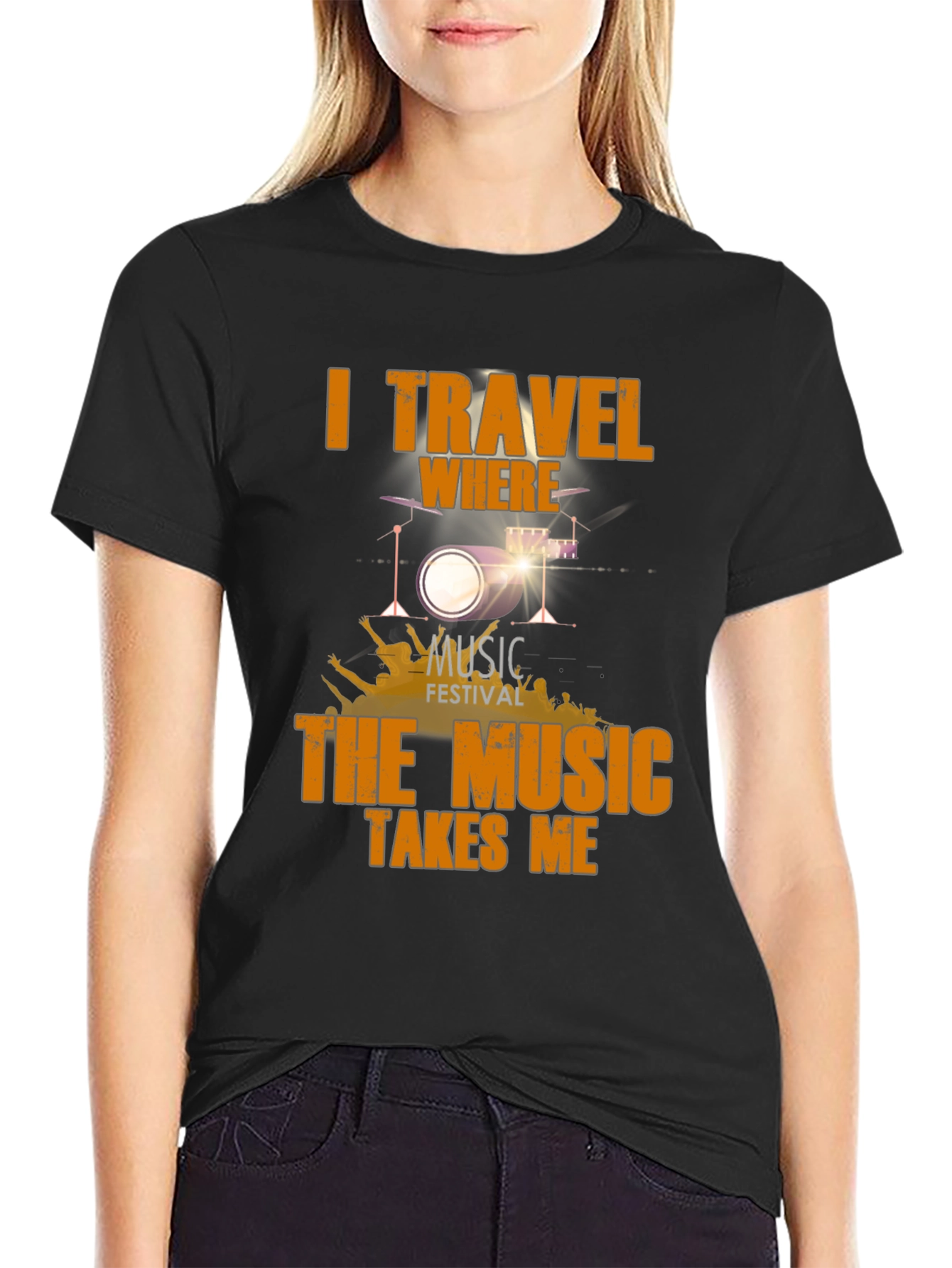 Music Festival Drum Set T-Shirt