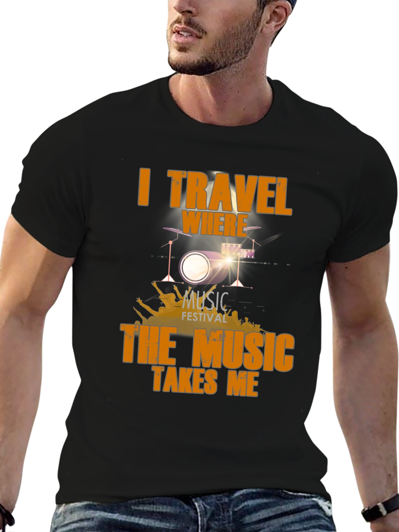 Music Festival Drum Set T-Shirt