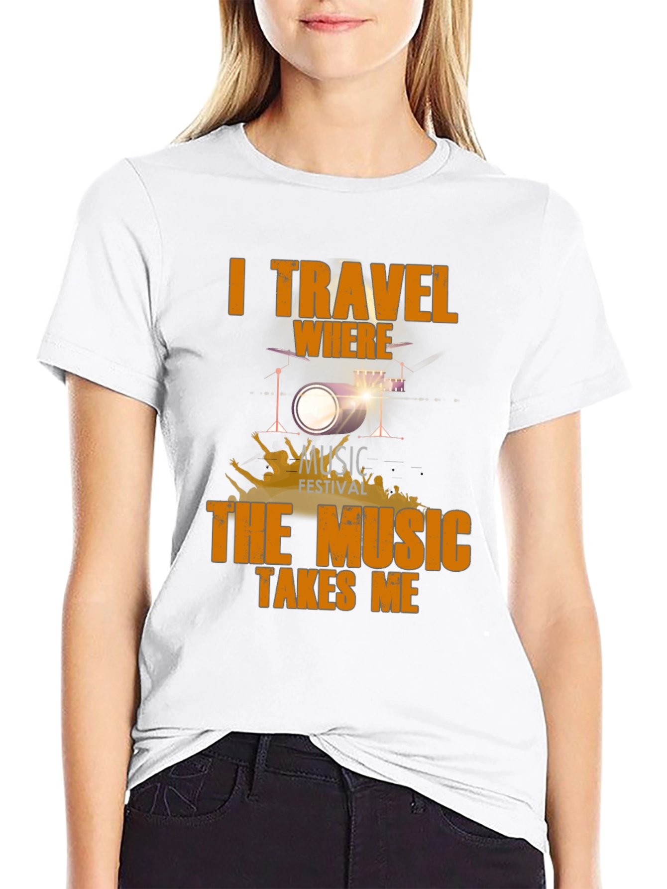 Music Festival Drum Set T-Shirt