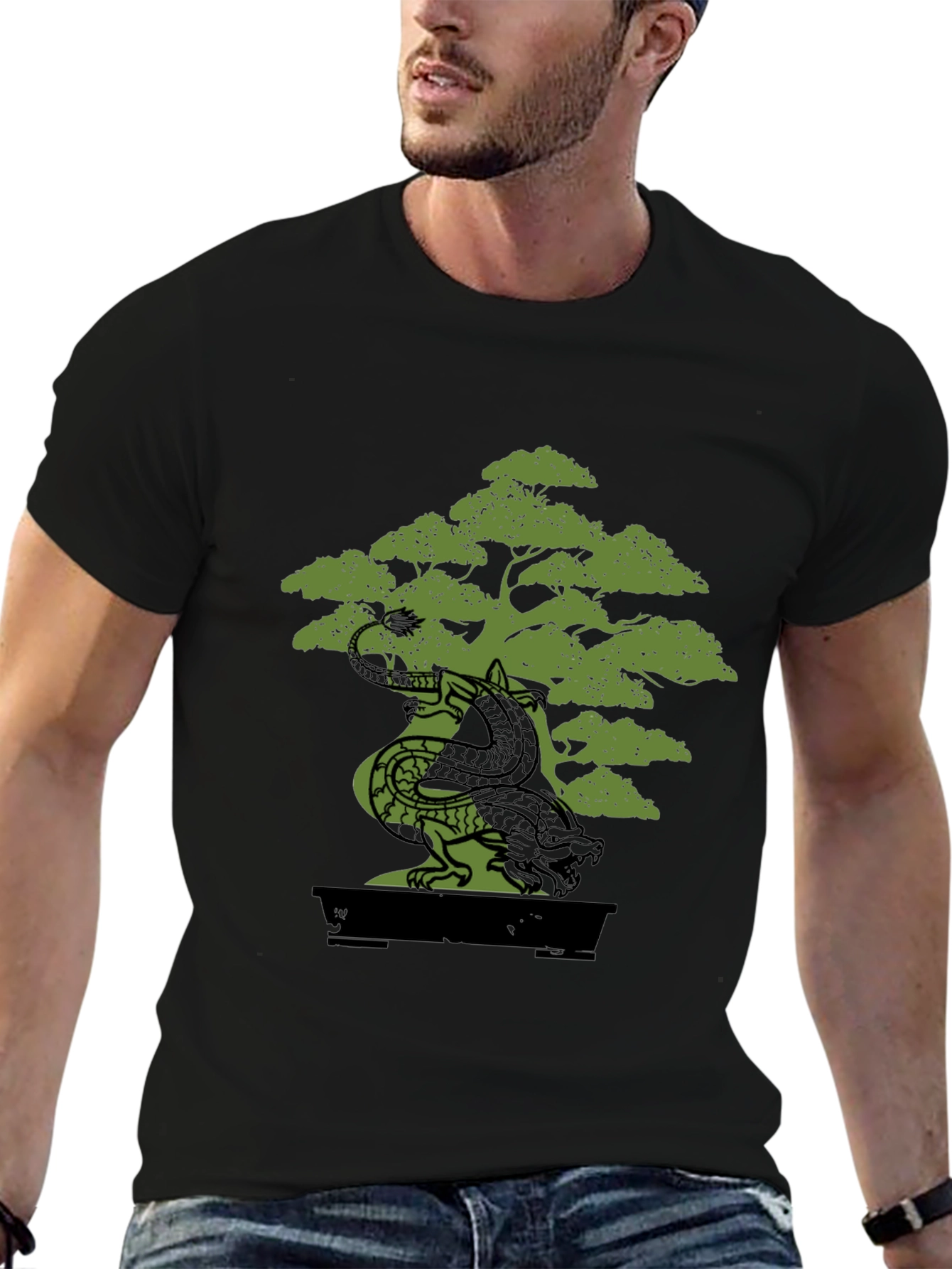 Dragon Bonsai Graphic Tee - Unique Design