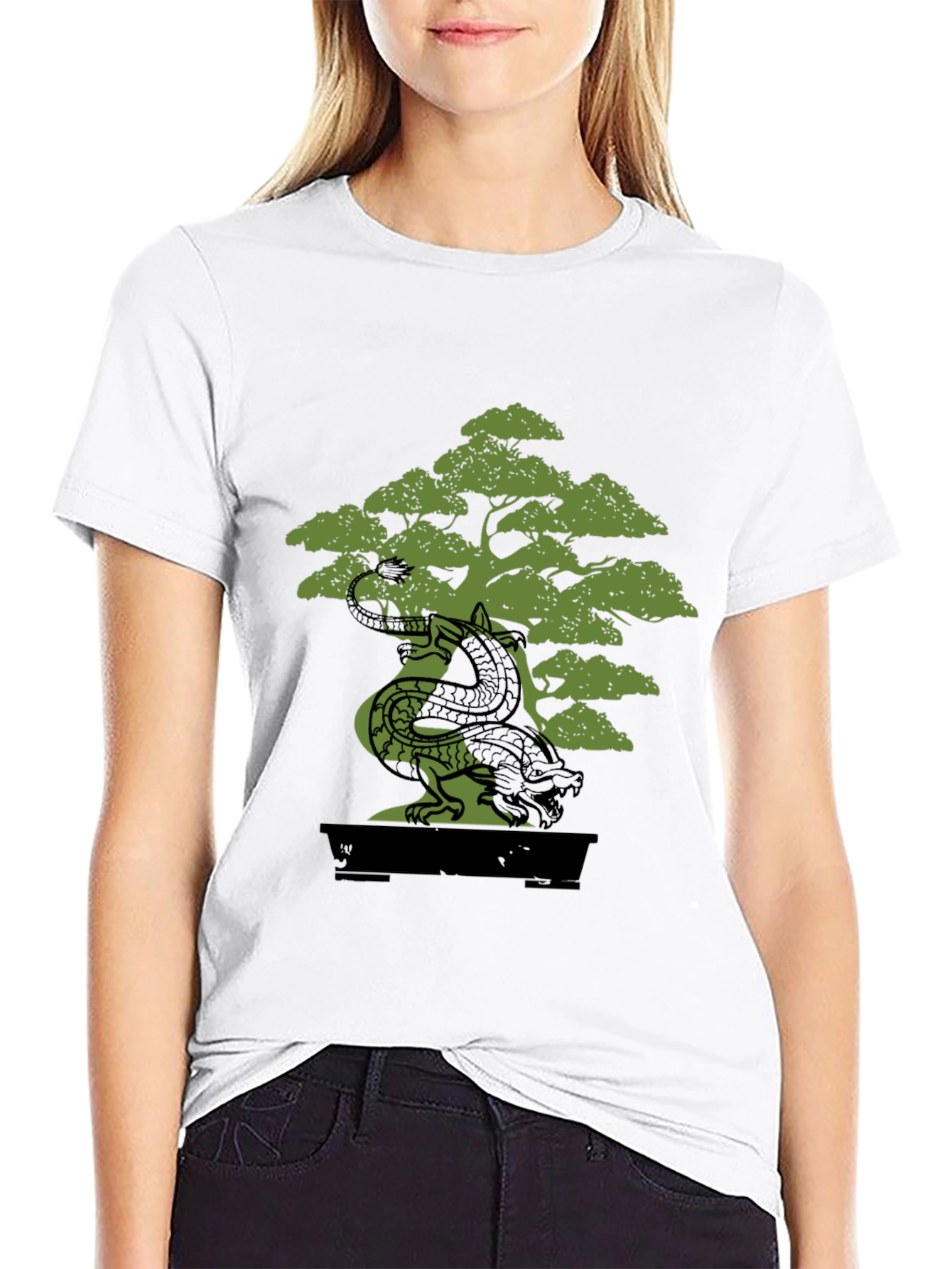 Dragon Bonsai Graphic Tee - Unique Design