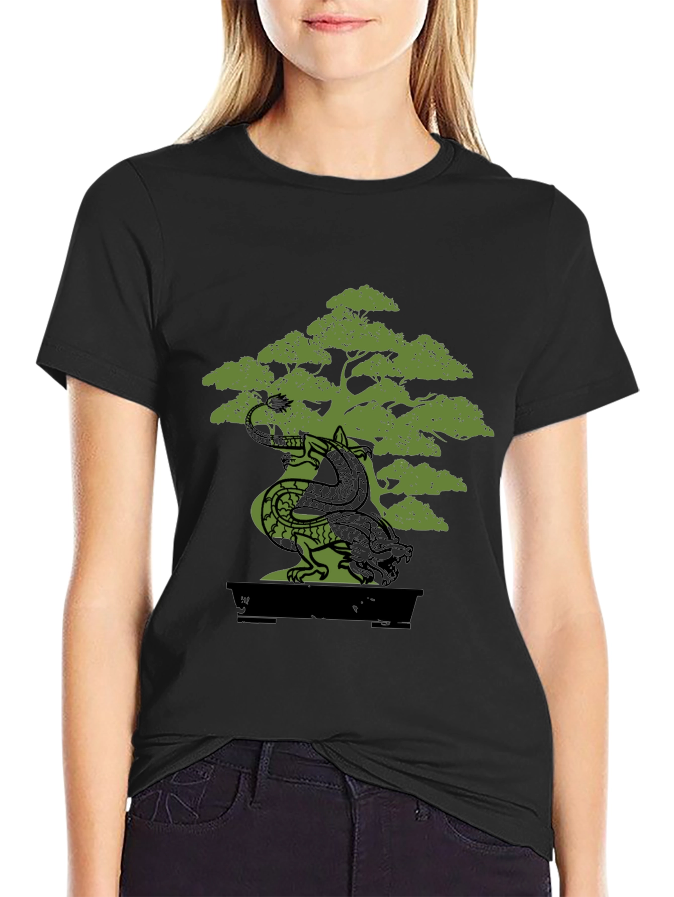 Dragon Bonsai Graphic Tee - Unique Design