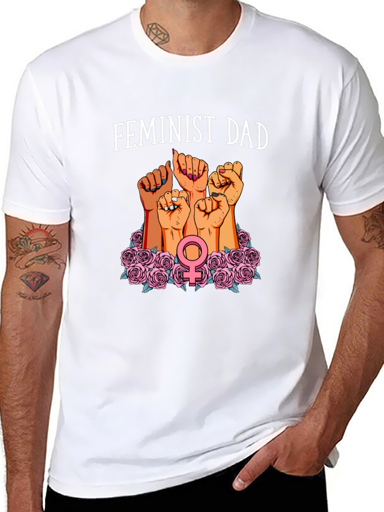 Feminist Dad T-Shirt - Empowering Message
