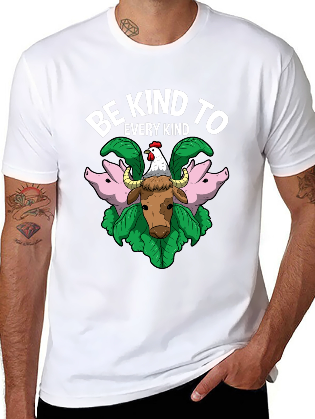 Be Kind to Every Kind Animal Graphic T-Shirt