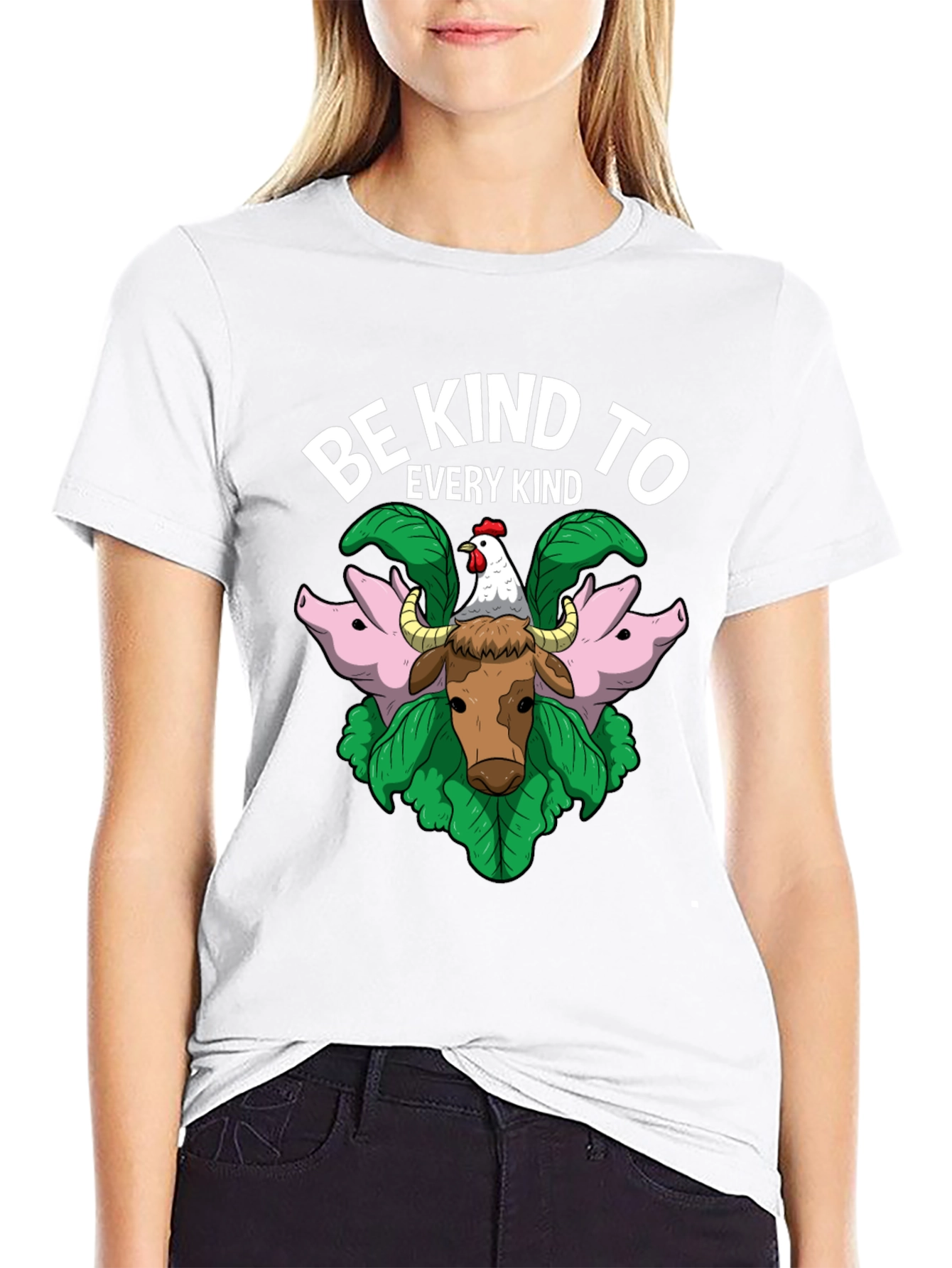 Be Kind to Every Kind Animal Graphic T-Shirt