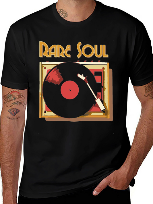 Rare Soul Vinyl Record Graphic Tee - Retro Music Lover T-Shirt