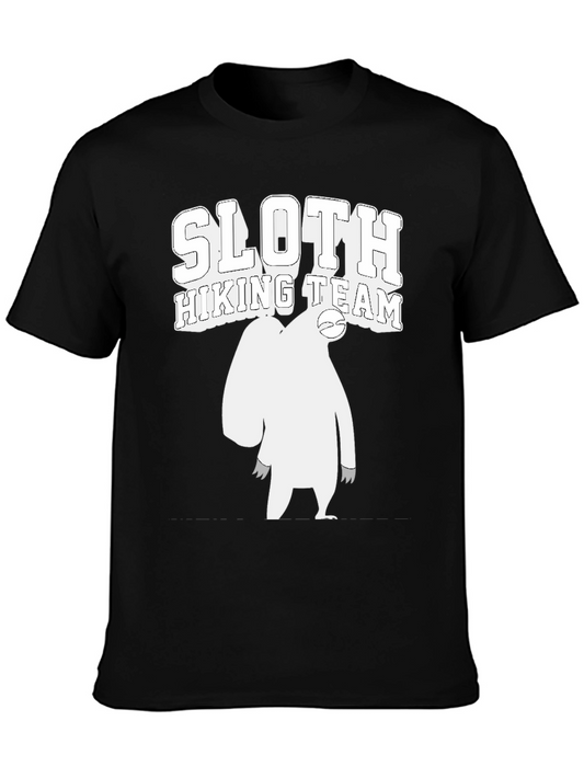 Sloth Hiking Team T-Shirt Funny Graphic Tee