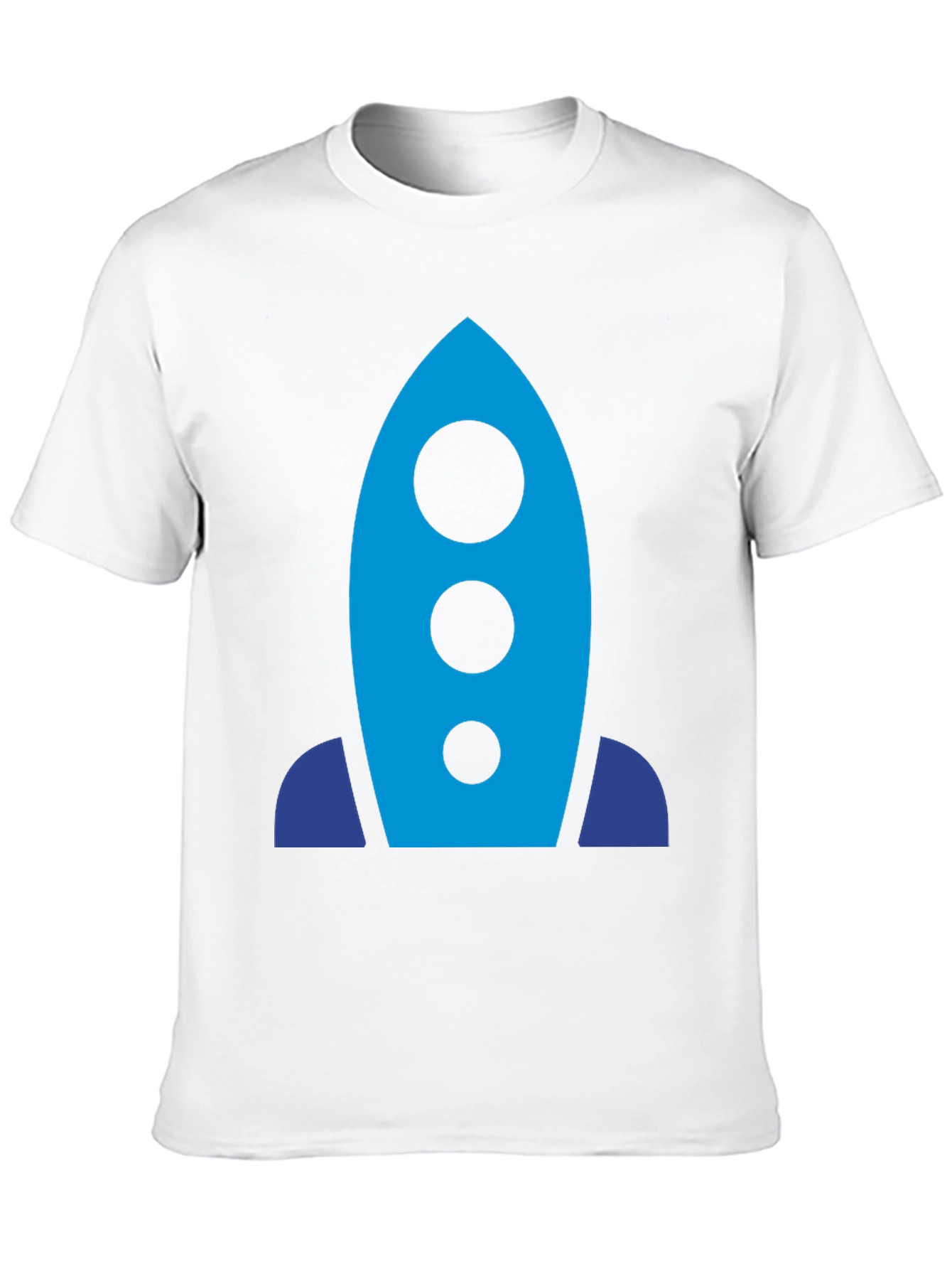 Rocket Graphic T-Shirt - Black Modern Design