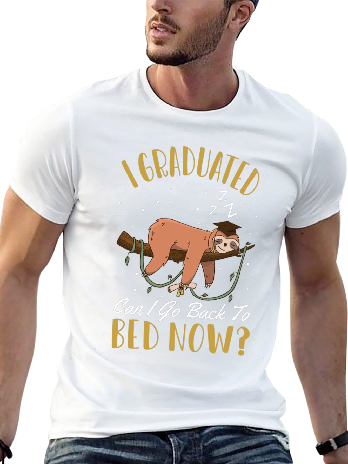 Funny Sloth Graduation T-Shirt