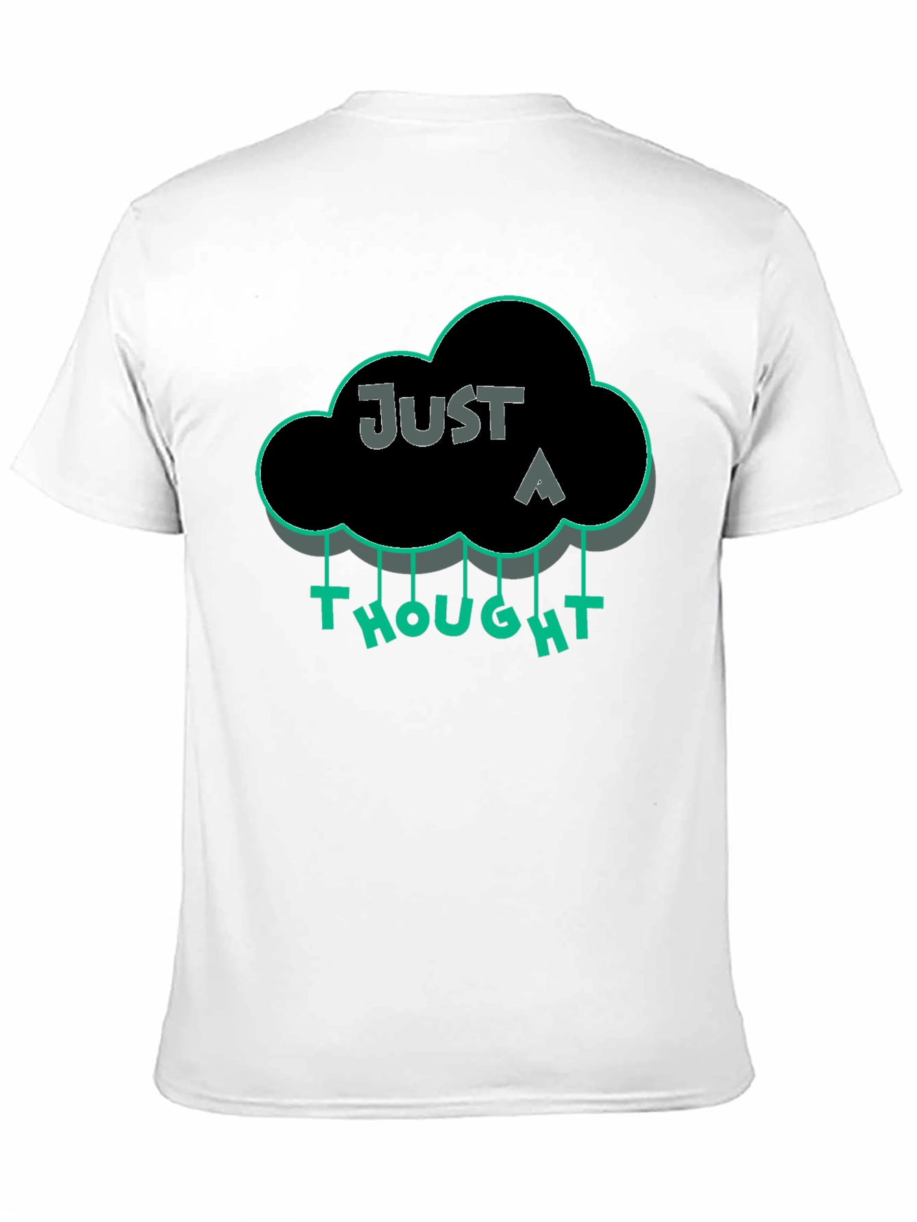 Just a Thought Graphic T-Shirt - Black