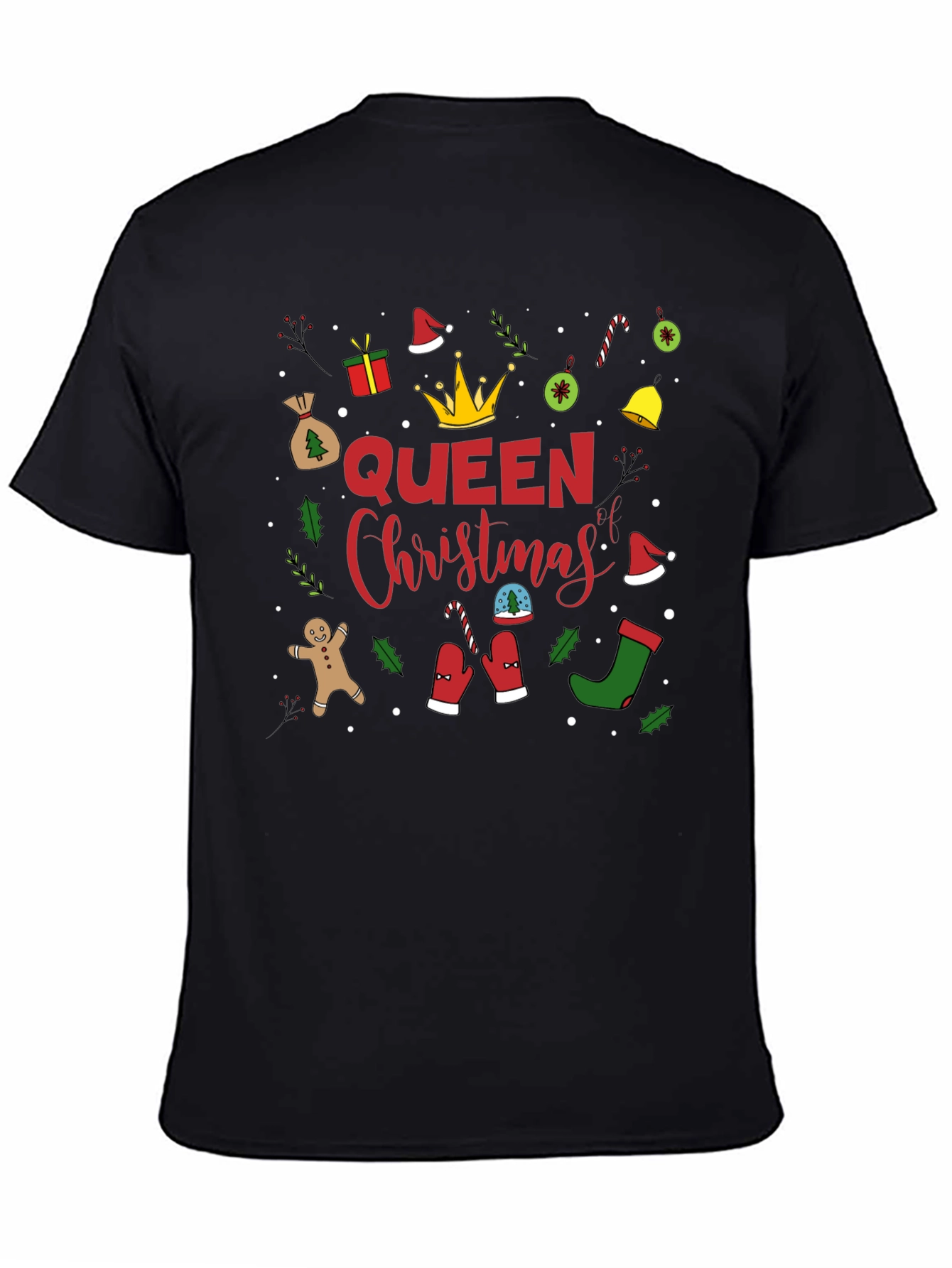 Queen Christmas Graphic Tee Shirt