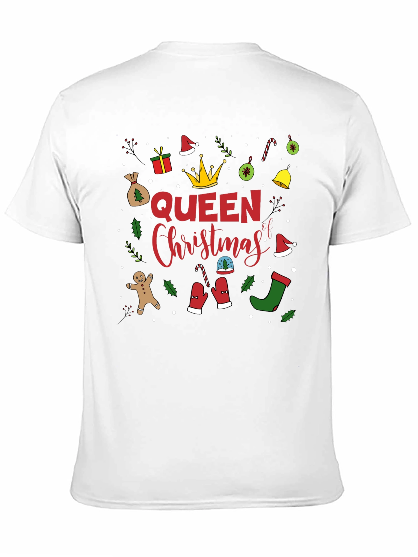 Queen Christmas Graphic Tee Shirt