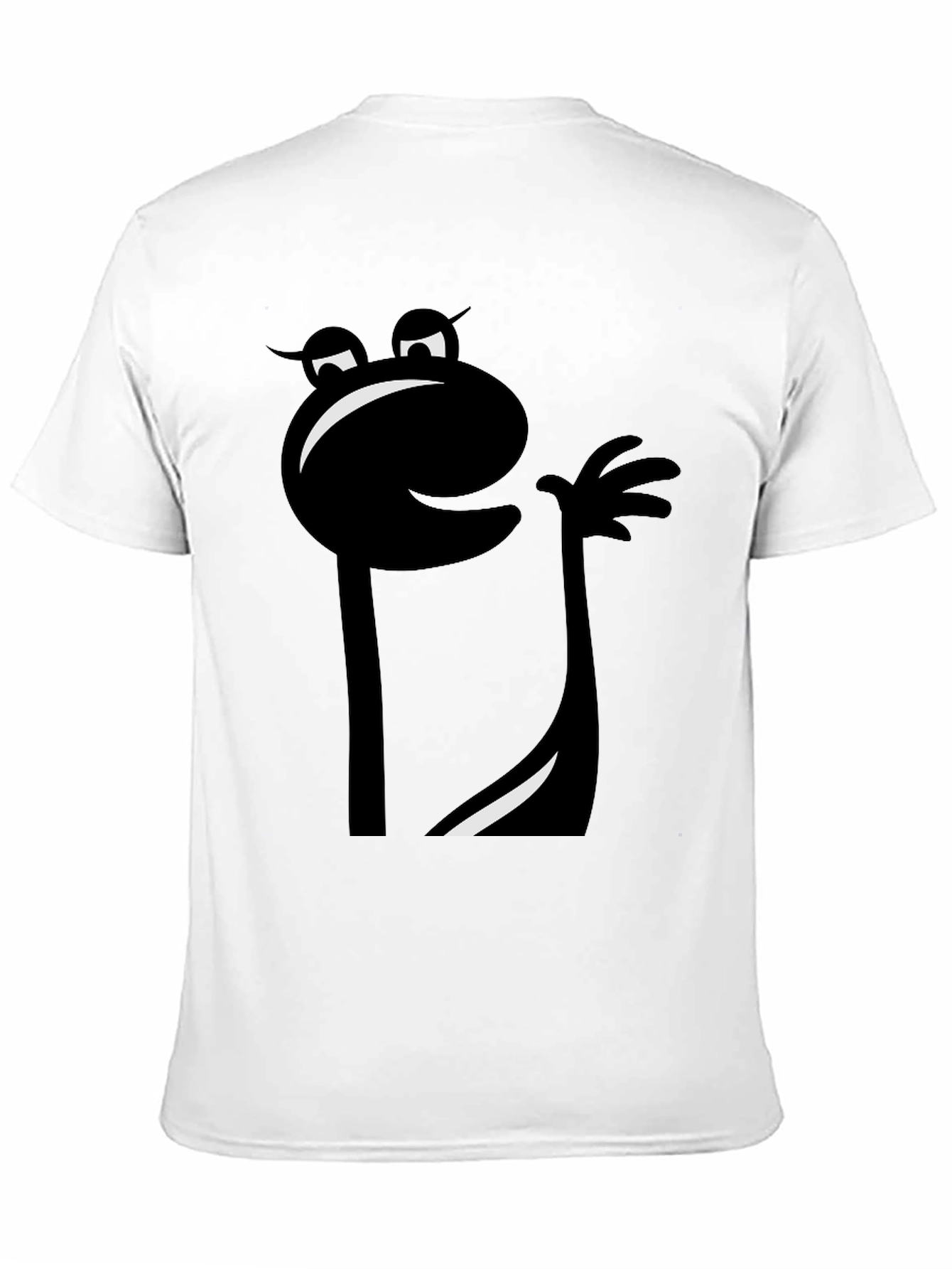 Mens Black Cartoon Character Graphic T-Shirt