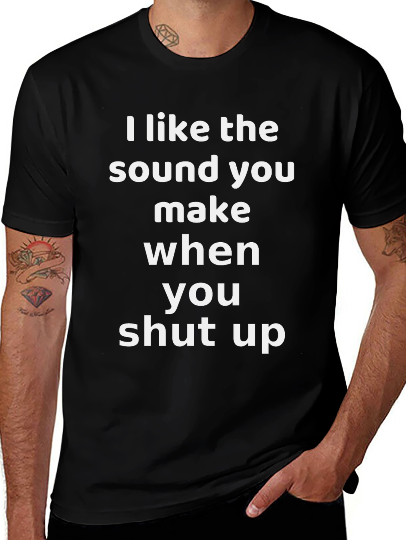 Funny Sarcastic Graphic T-Shirt - Shut Up